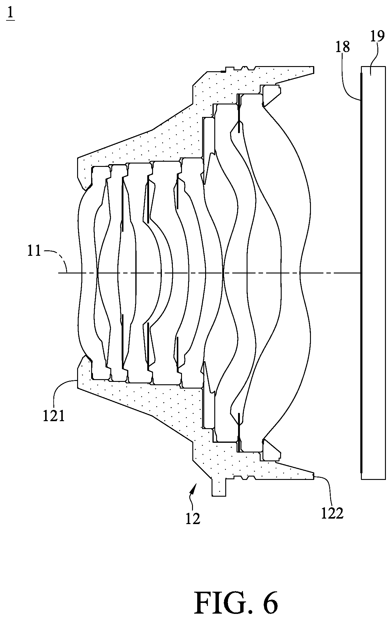 Patent US11815731 Figure 6 – Imaging lens system, camera module and electronic device
