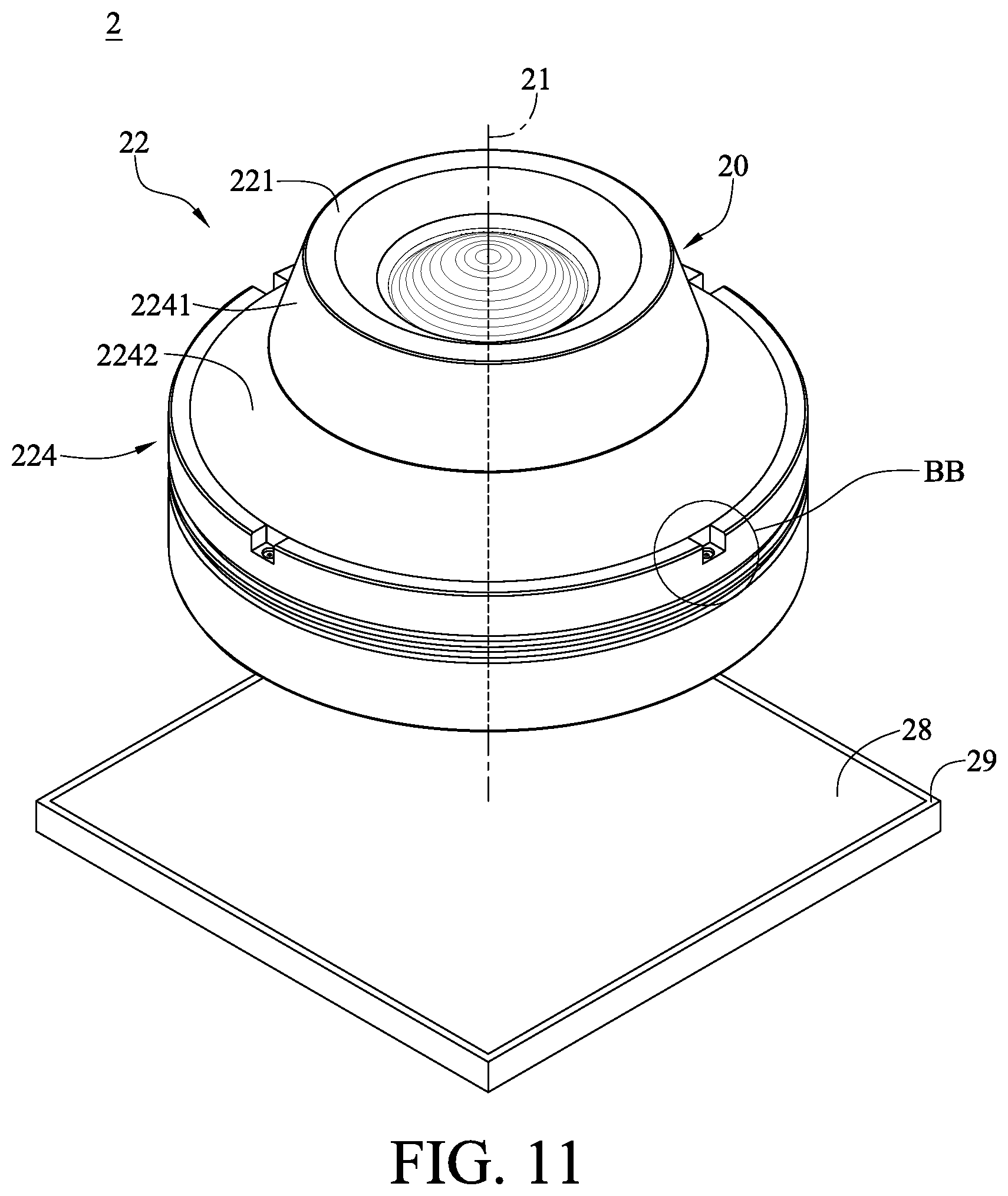 Patent US11815731 Figure 11 – Imaging lens system, camera module and electronic device