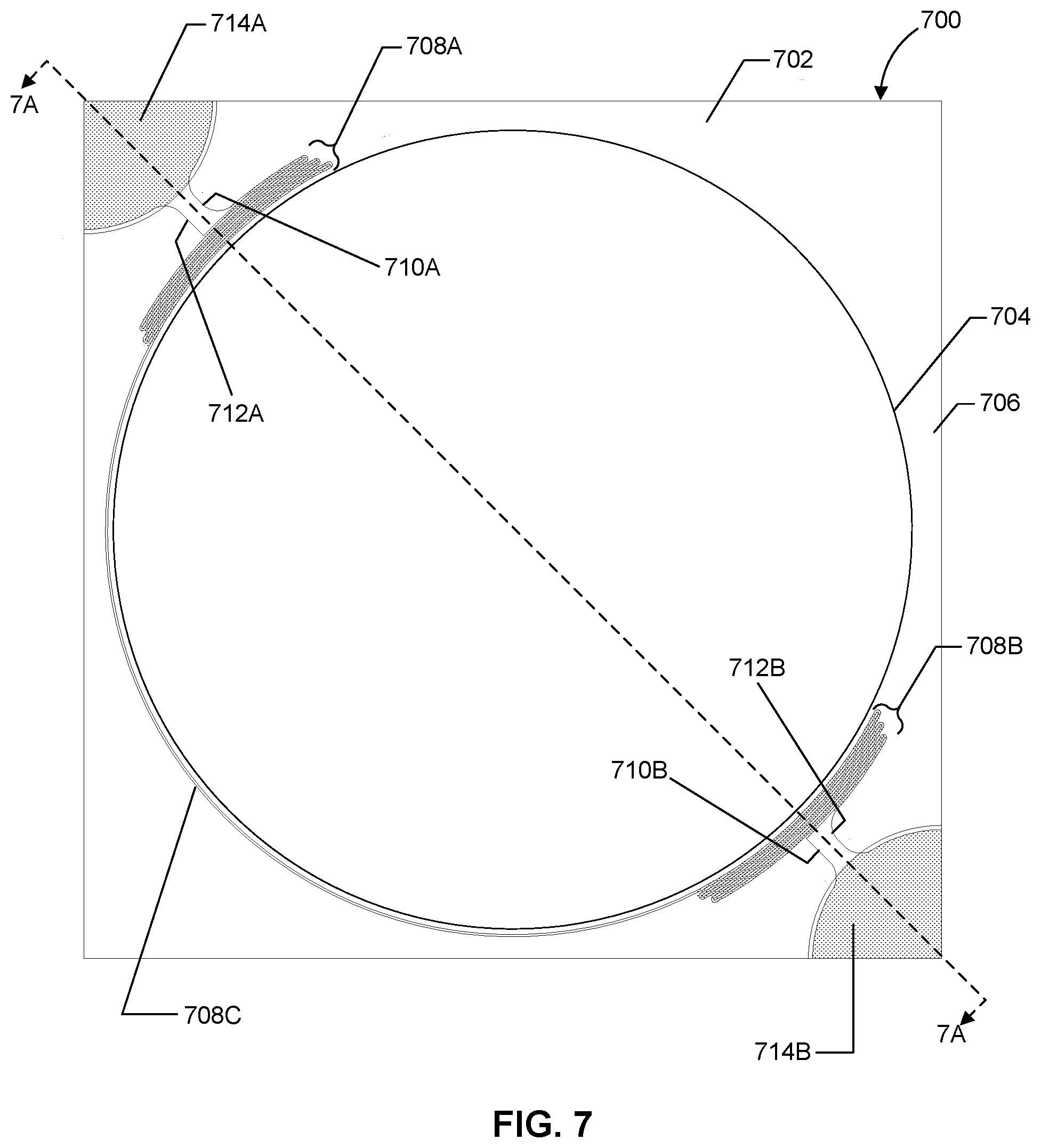 Patent US11815732 Figure 7 – Liquid lens design variant with temperature sensor on the outside