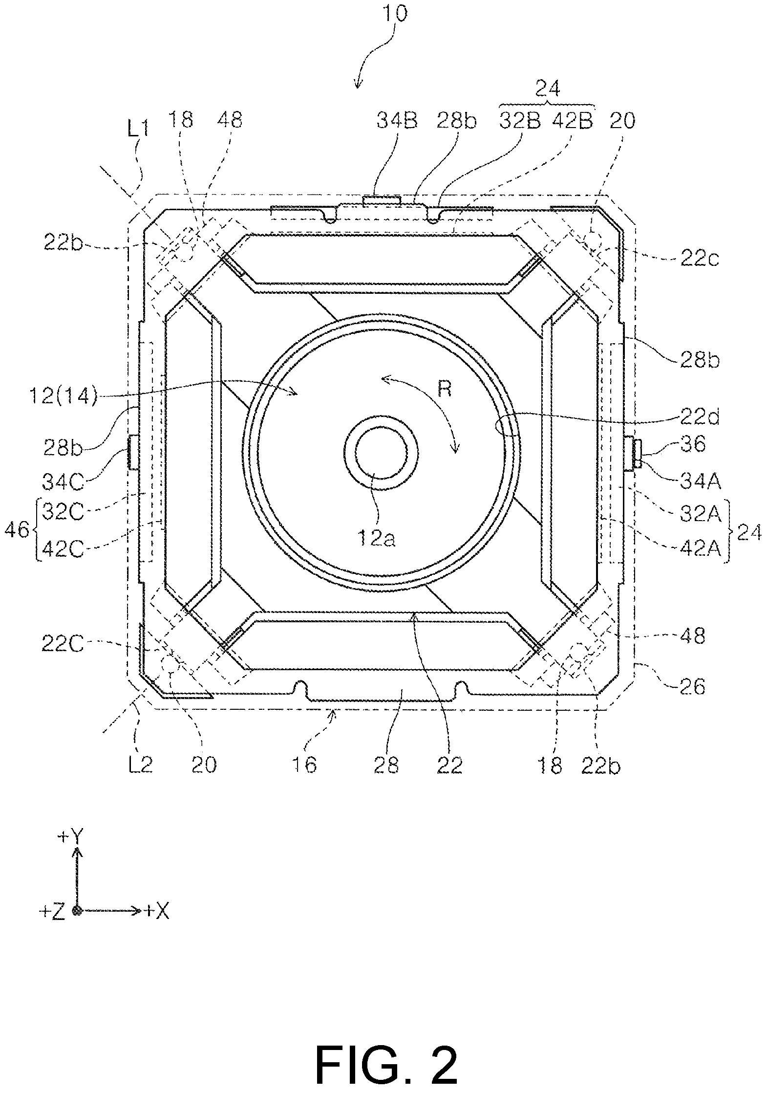 Patent US11815733 Figure 2 – Optical unit