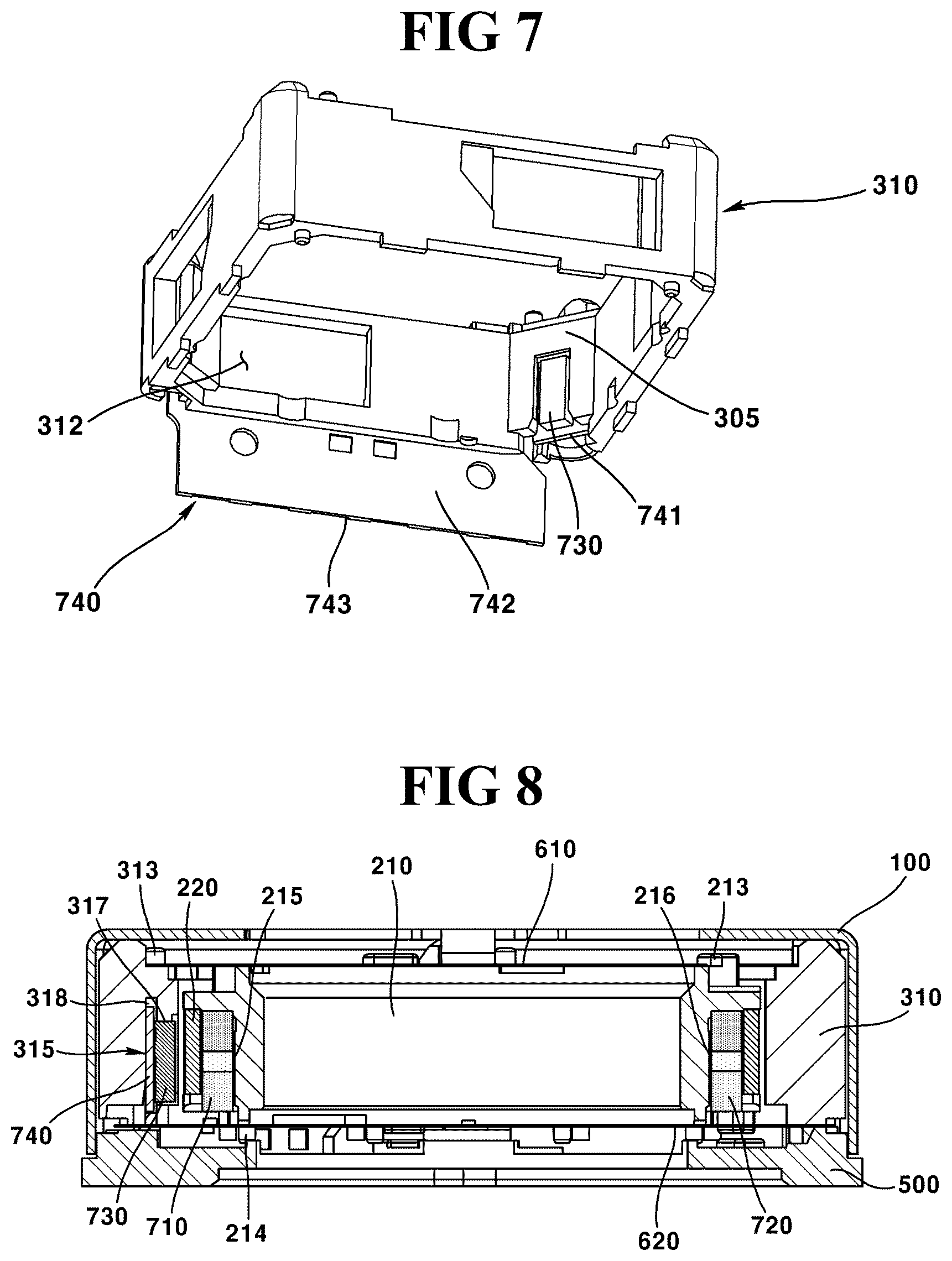 Patent US11815734 Figure 7 – Lens driving device, camera module, and optical device