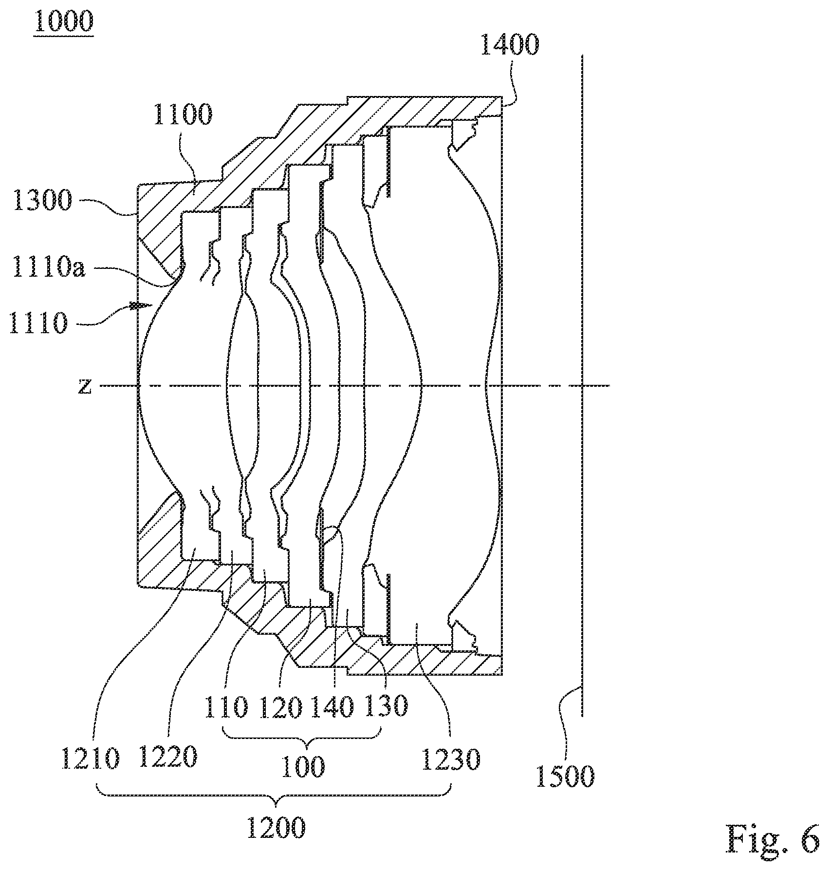 Patent US11815740 Figure 16 – Imaging lens set with plastic lens element, imaging lens module and electronic device