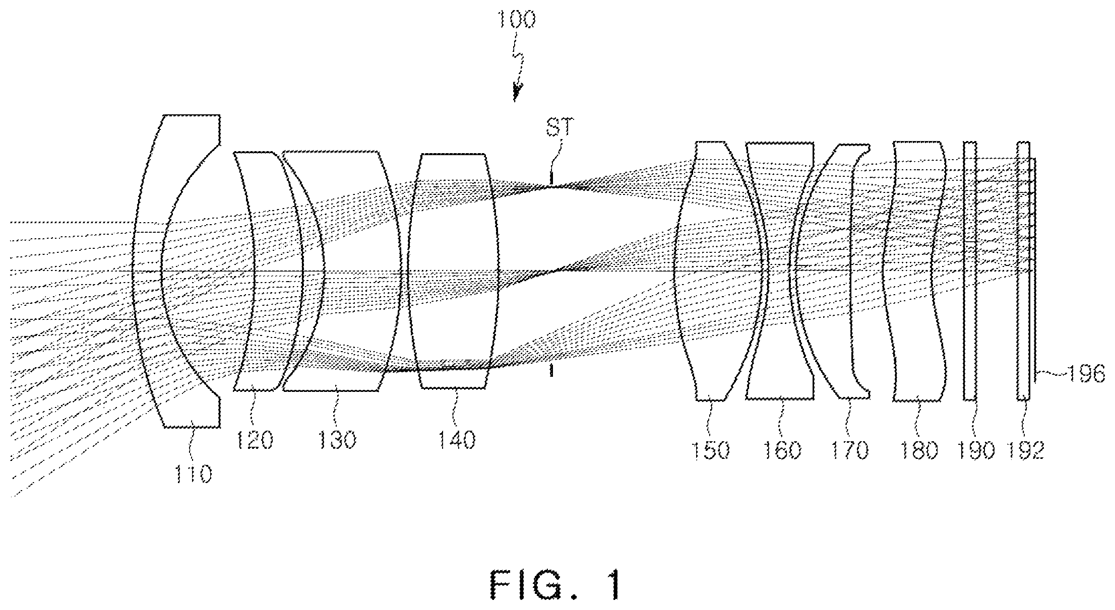 Patent US11815741 Figure 1 – Image capturing lens system