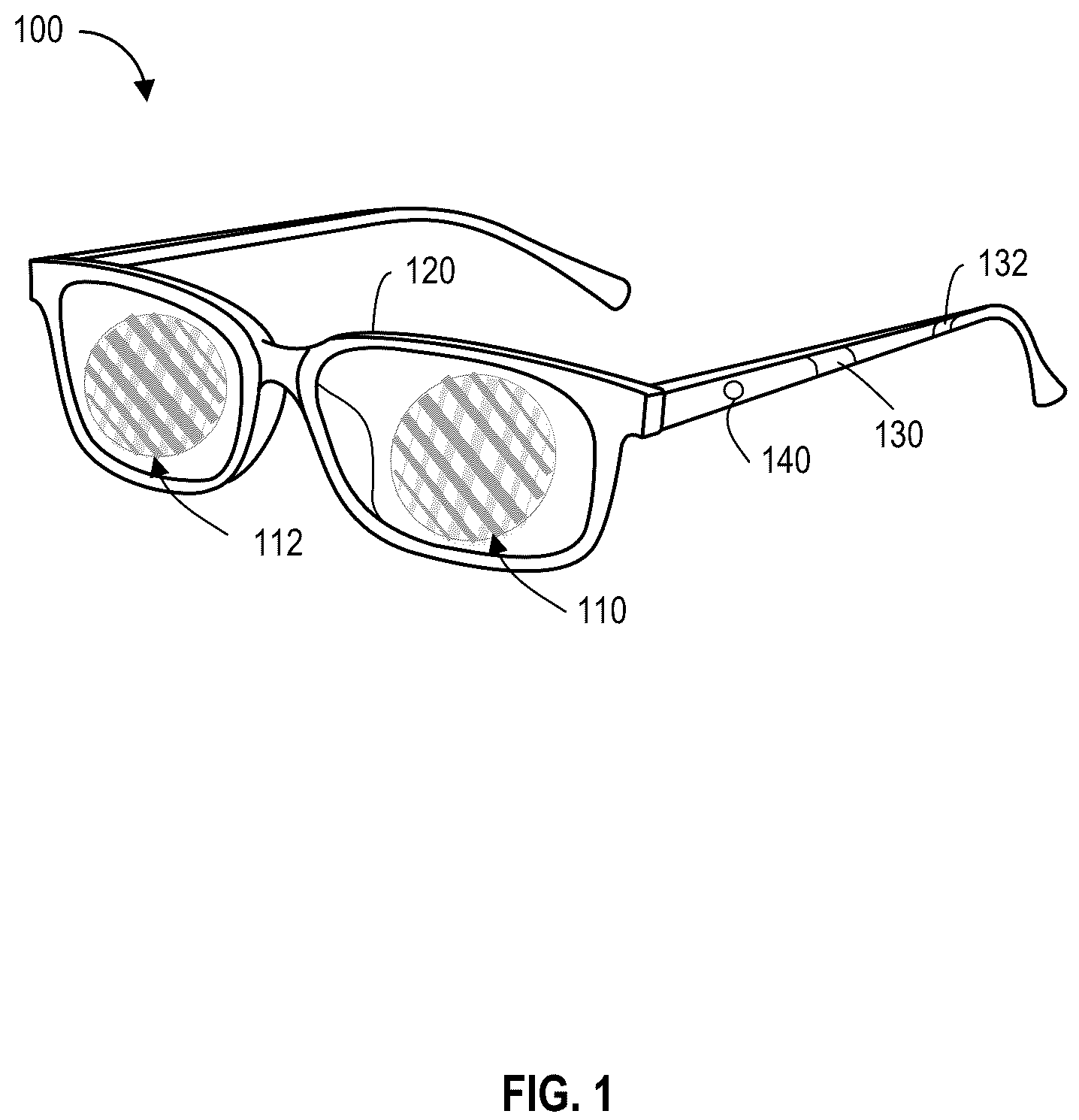 Patent US11815746 Figure 1 – Method and apparatus for astigmatic correction in electronically tunable prescription glasses