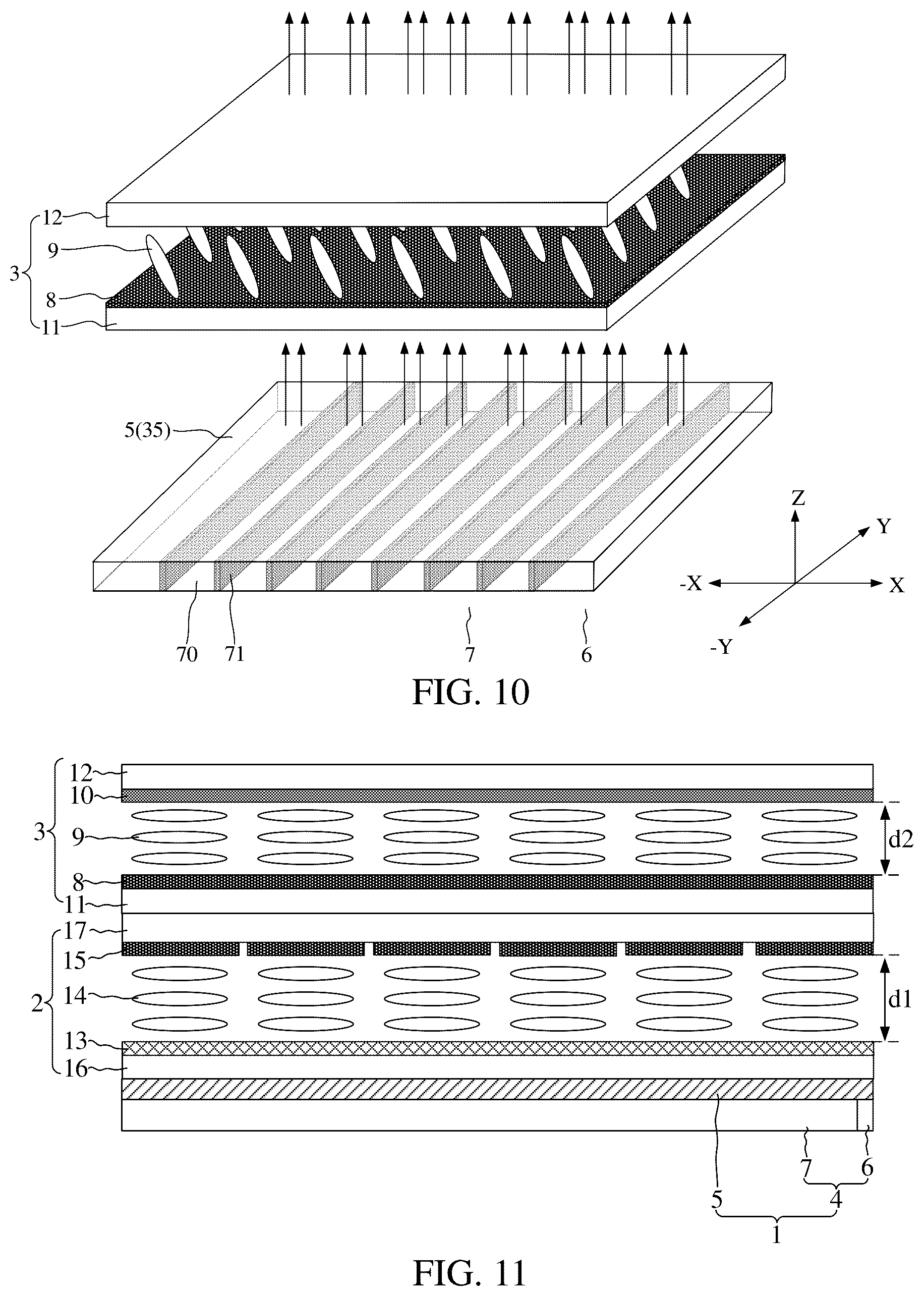 Patent US11815752 Figure 5 – Privacy display module comprising a light-adjusting component that can be configured to have a sharing mode and an anti-peeping mode, display apparatus and vehicle comprising the same