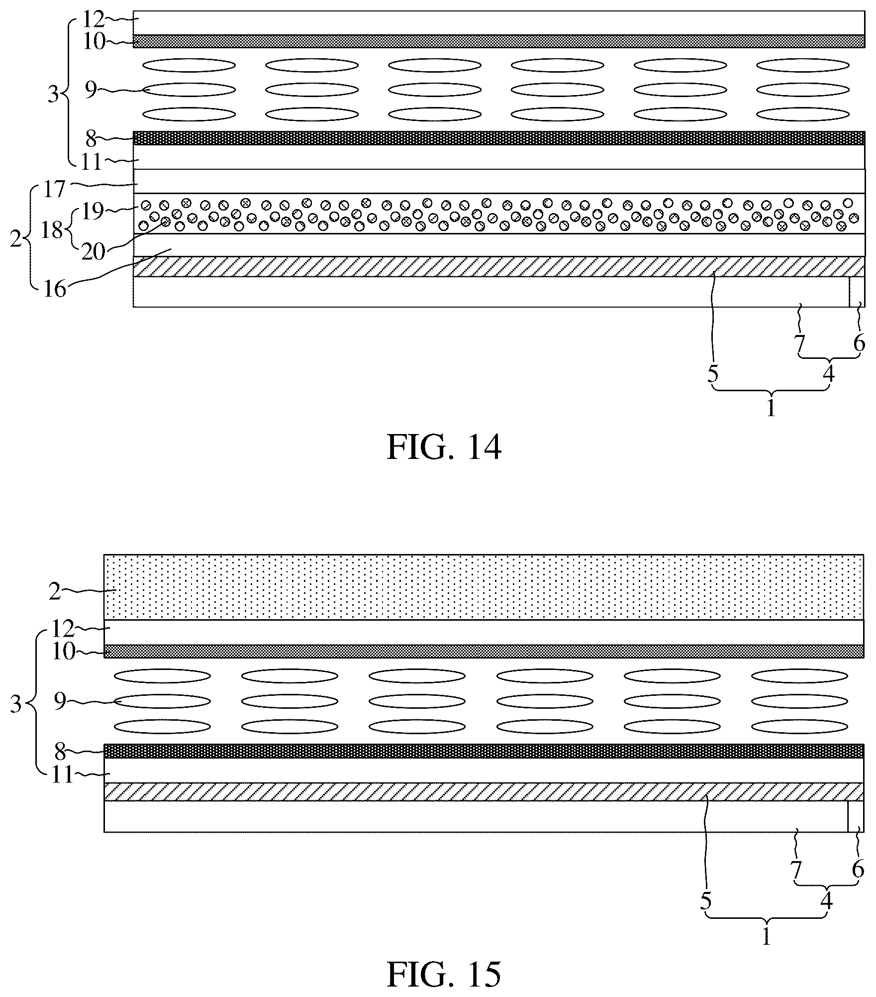 Patent US11815752 Figure 7 – Privacy display module comprising a light-adjusting component that can be configured to have a sharing mode and an anti-peeping mode, display apparatus and vehicle comprising the same