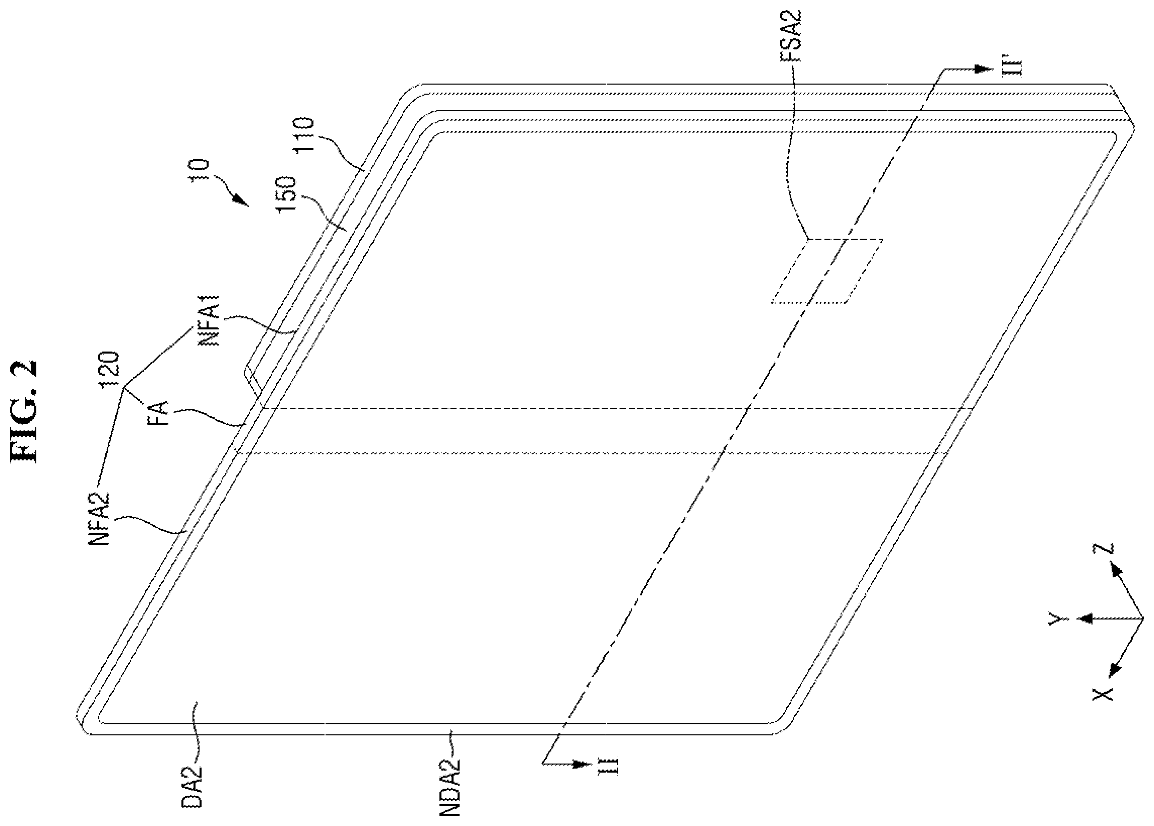 Patent US11815754 Figure 2 – Display device and method of driving the same