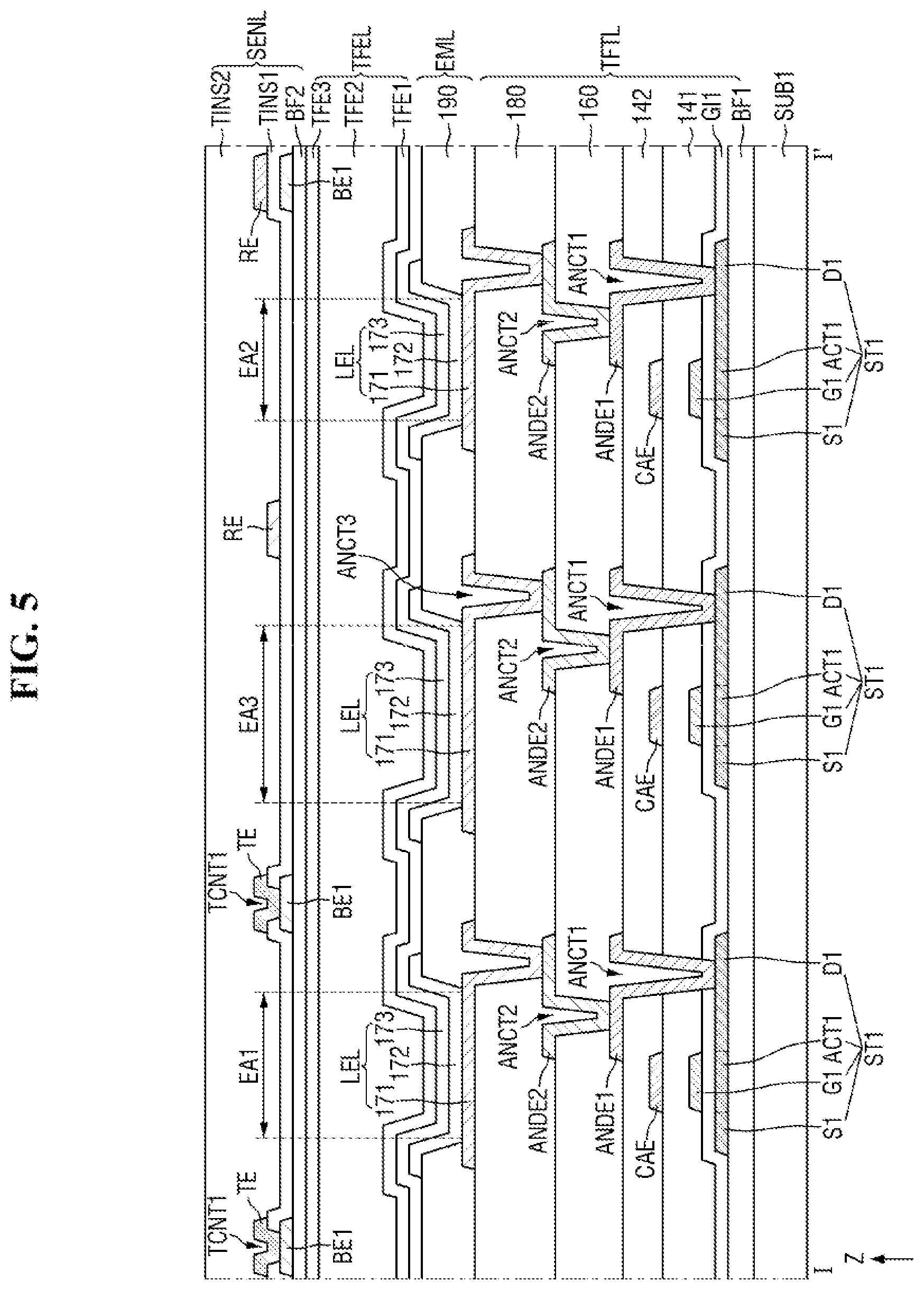 Patent US11815754 Figure 5 – Display device and method of driving the same