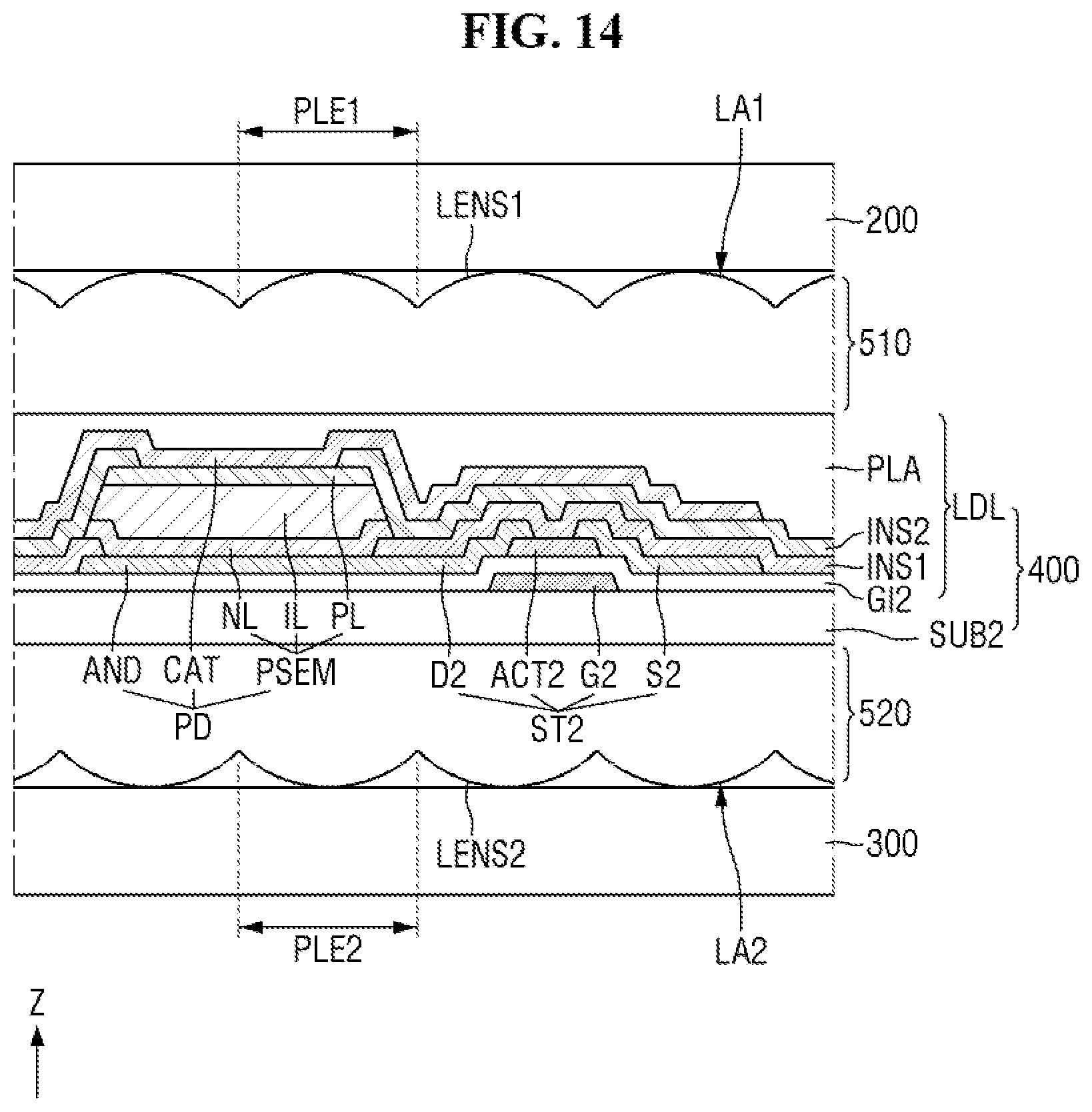 Patent US11815754 Figure 14 – Display device and method of driving the same