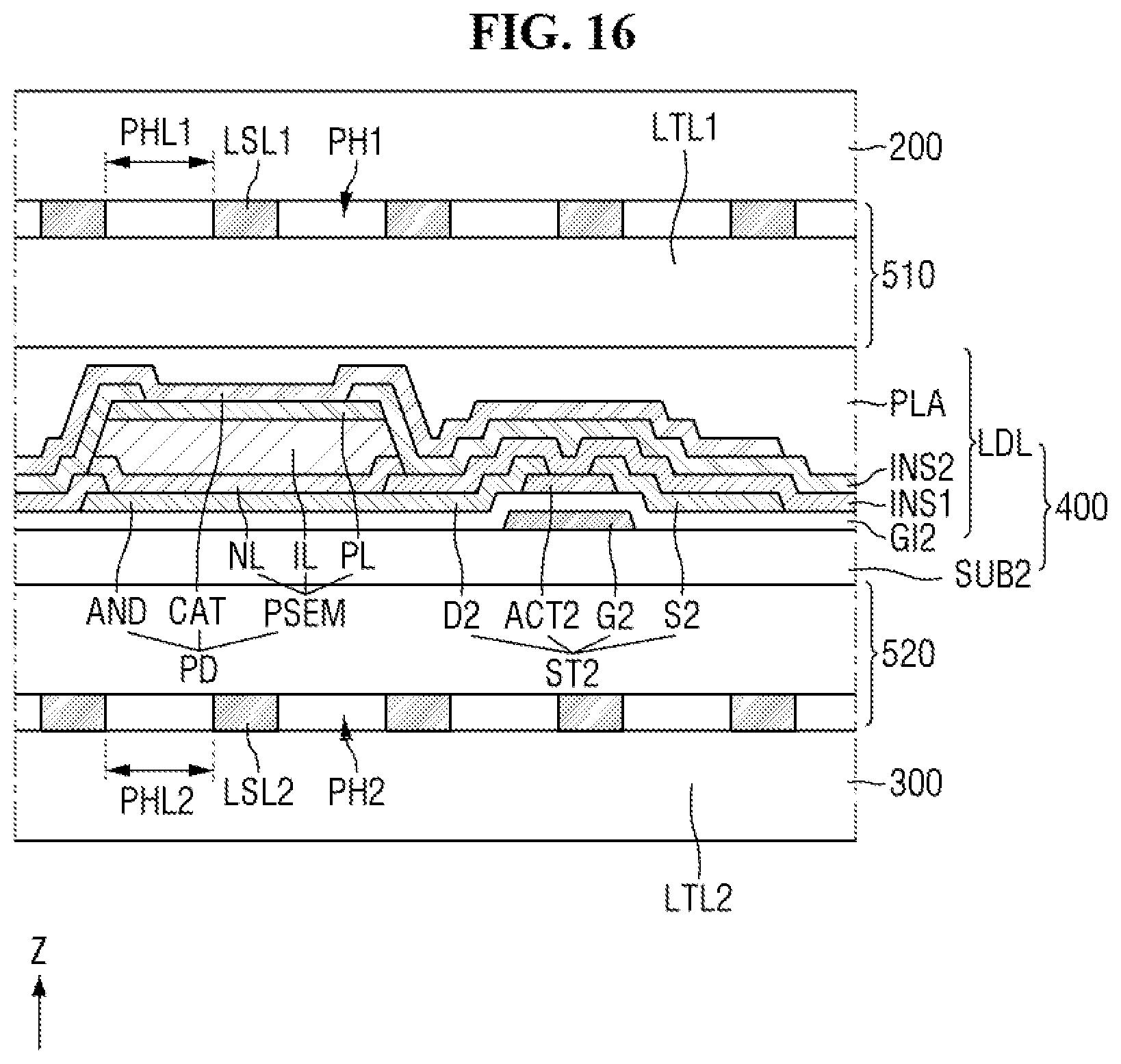 Patent US11815754 Figure 16 – Display device and method of driving the same
