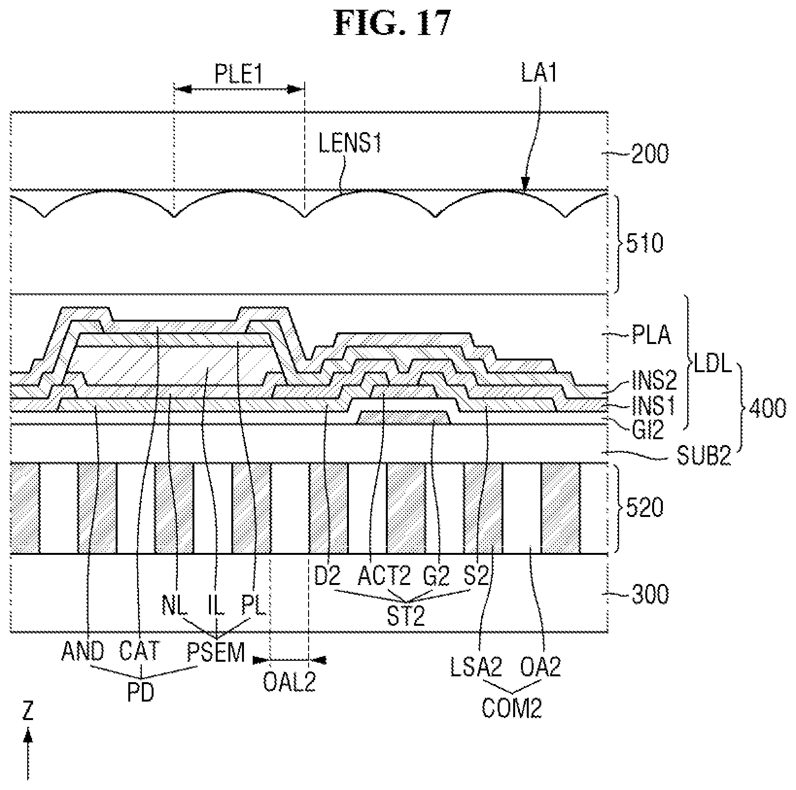 Patent US11815754 Figure 17 – Display device and method of driving the same
