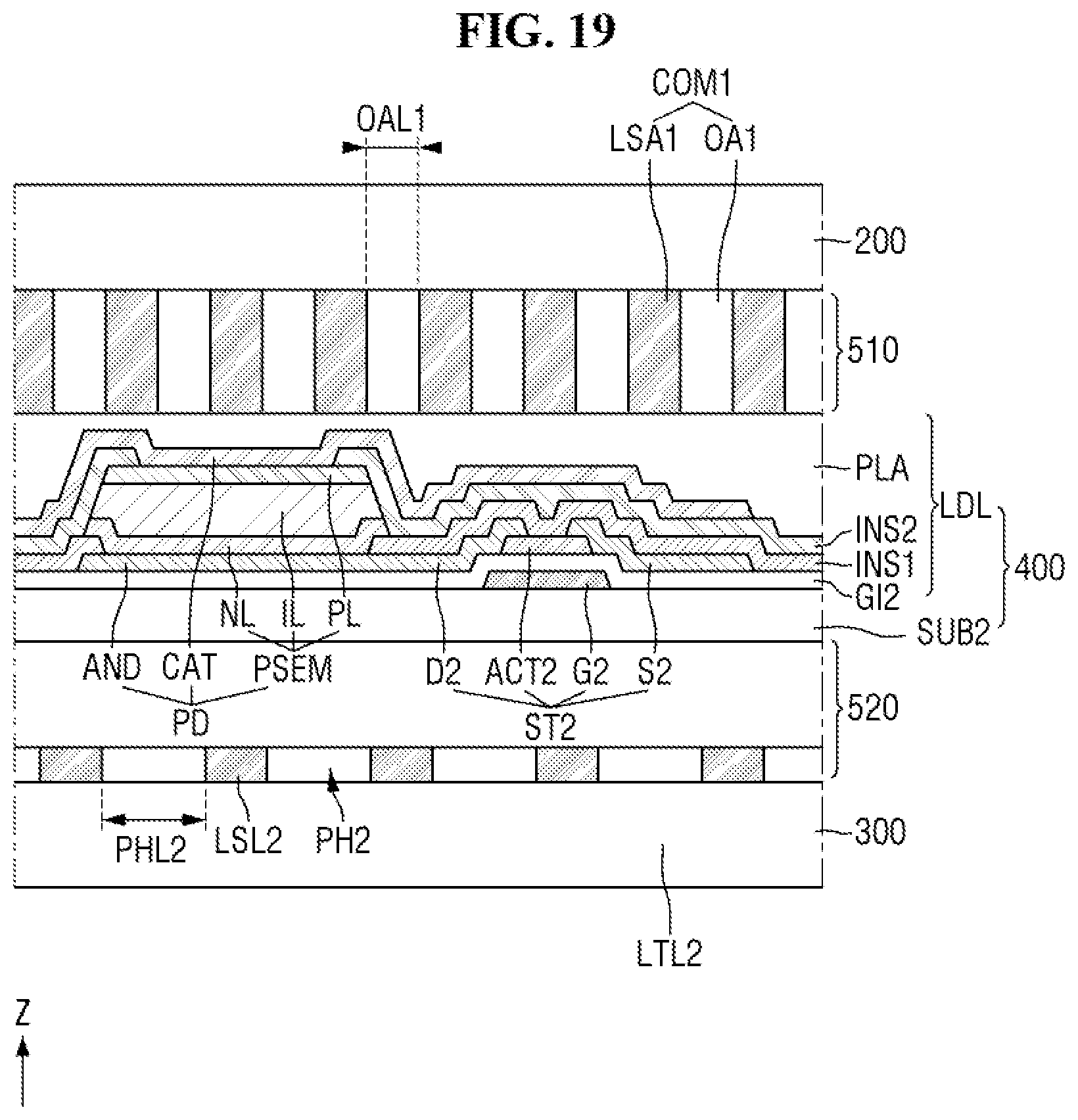 Patent US11815754 Figure 19 – Display device and method of driving the same