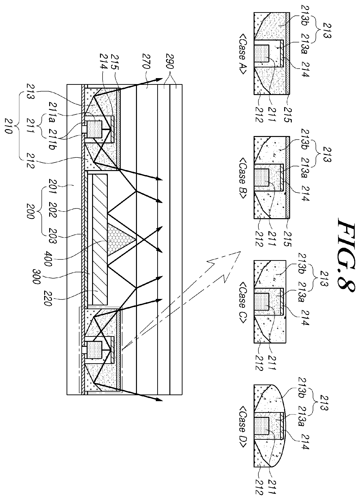 Patent US11815761 Figure 8 – Backlight unit and display device