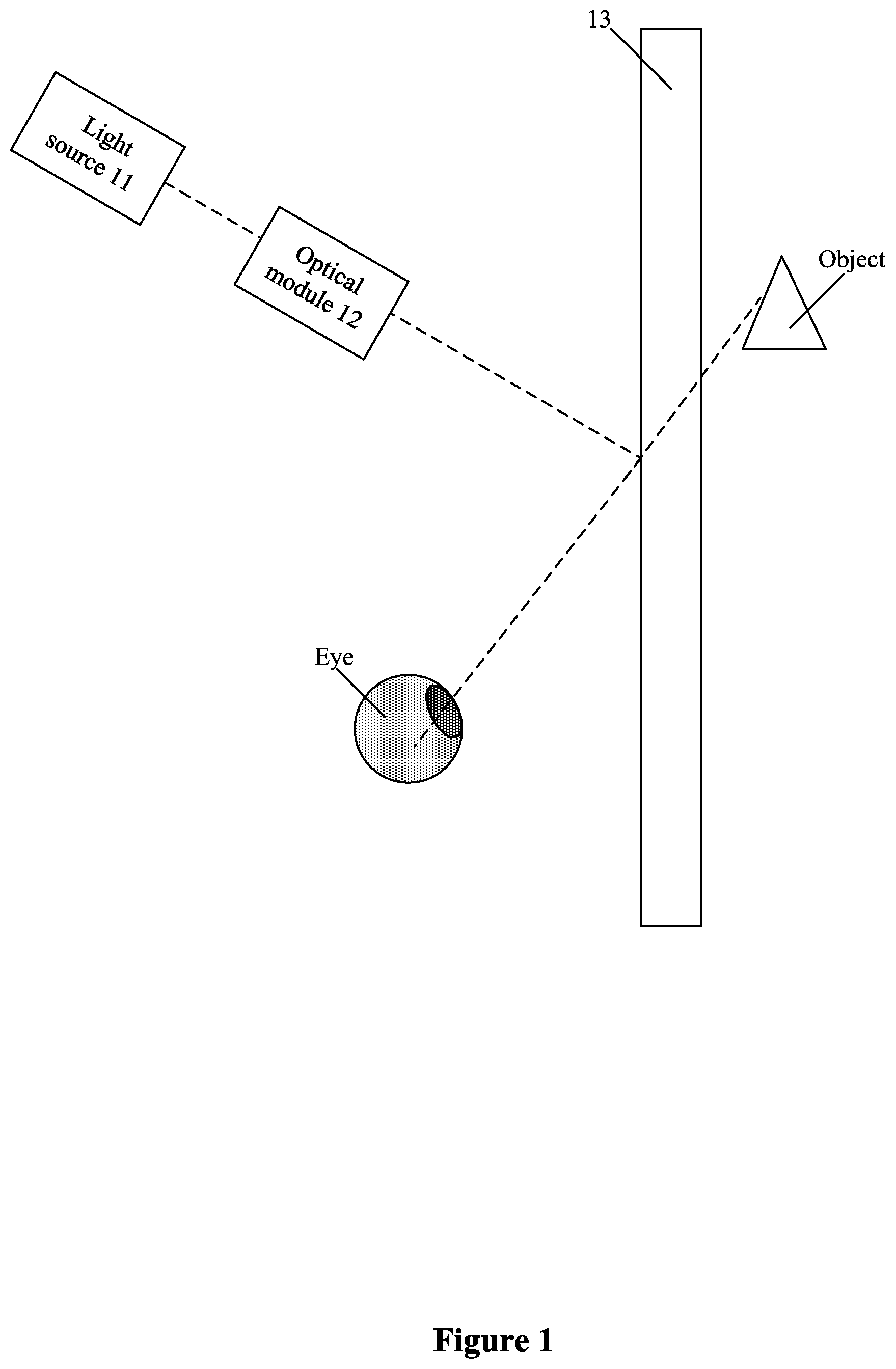 Patent US11815763 Figure 1 – Liquid crystal coherent transparent display screen and liquid crystal-laser transparent display system