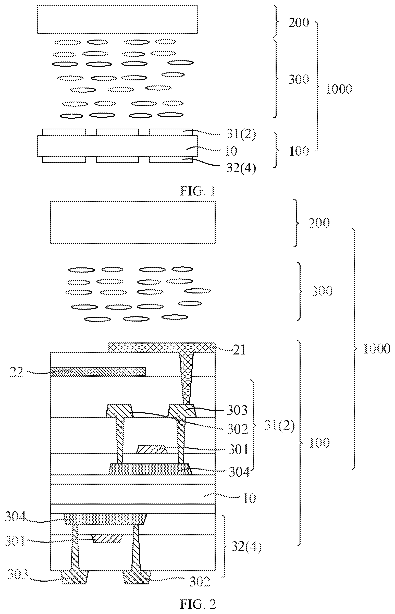 Patent US11815765 Figure 1 – Display panel and display device