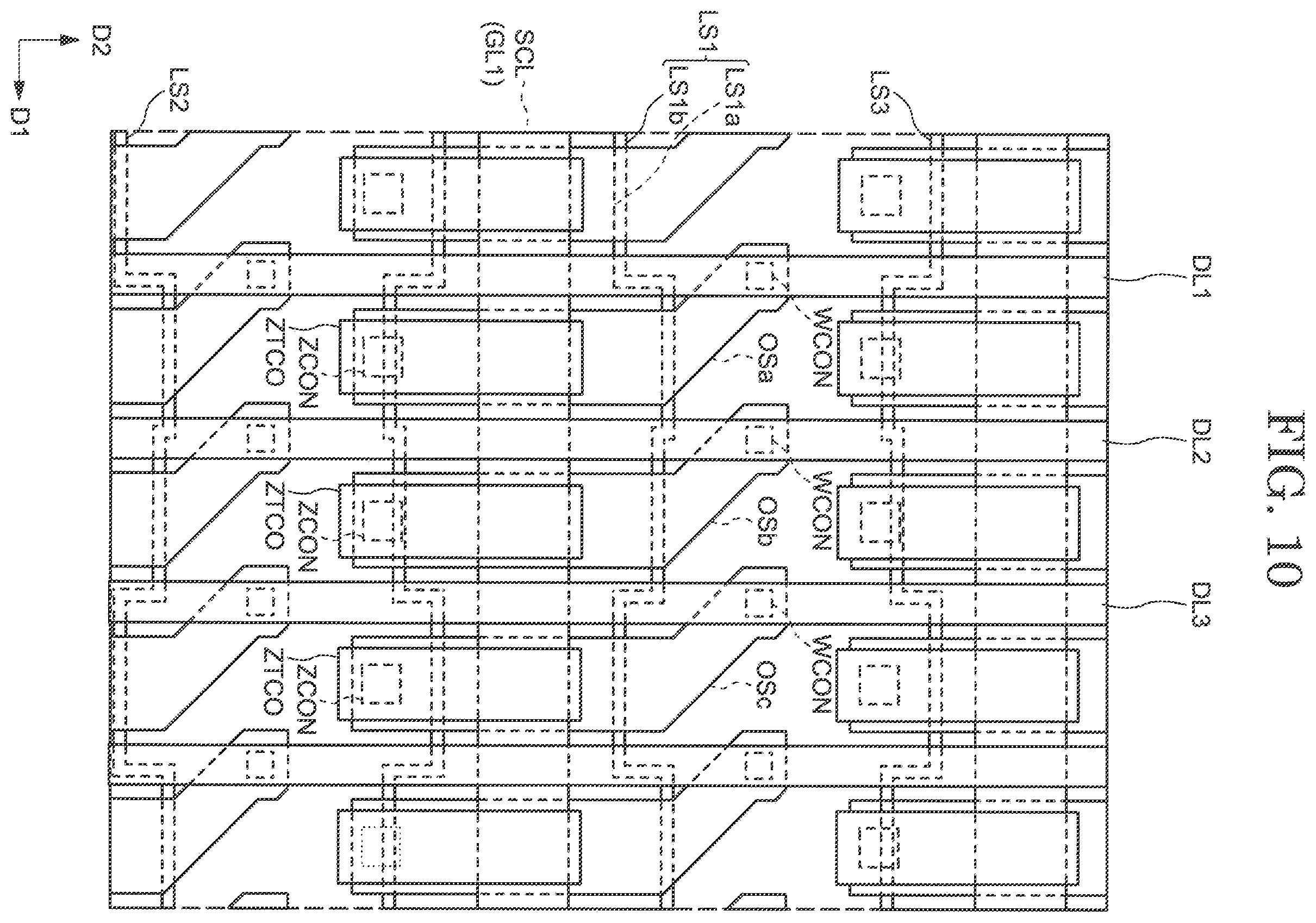 Patent US11815770 Figure 10 – Display device and array substrate