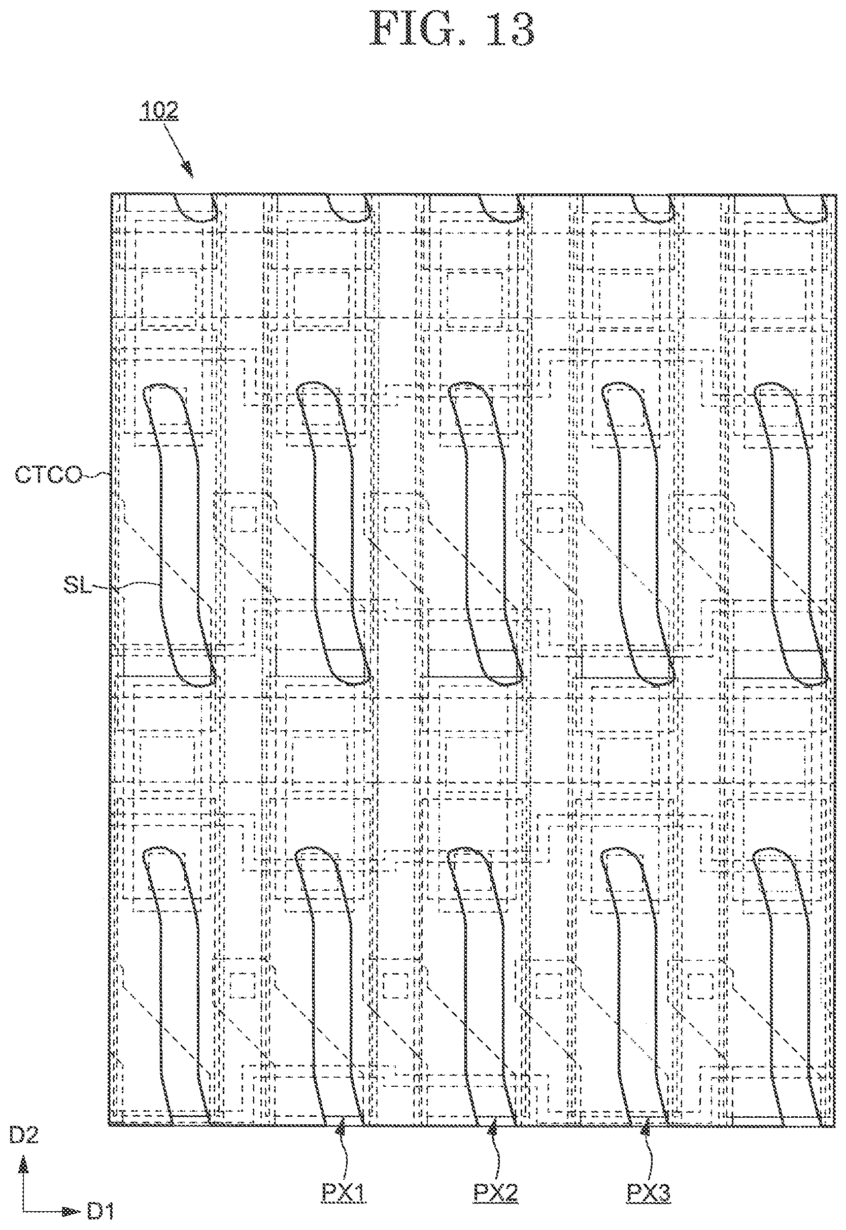 Patent US11815770 Figure 13 – Display device and array substrate