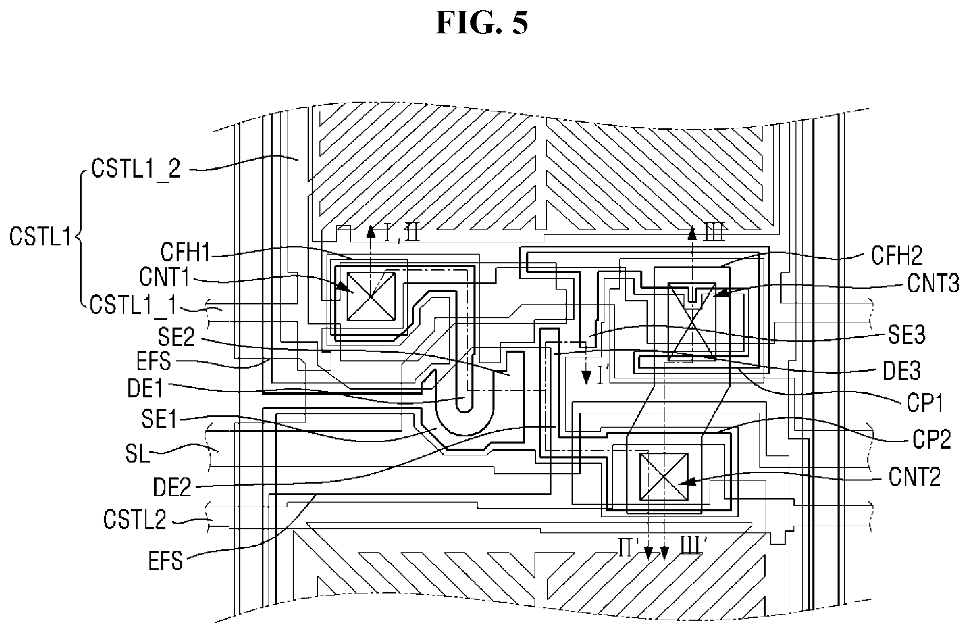 Patent US11815772 Figure 5 – Display device including first and second switching elements