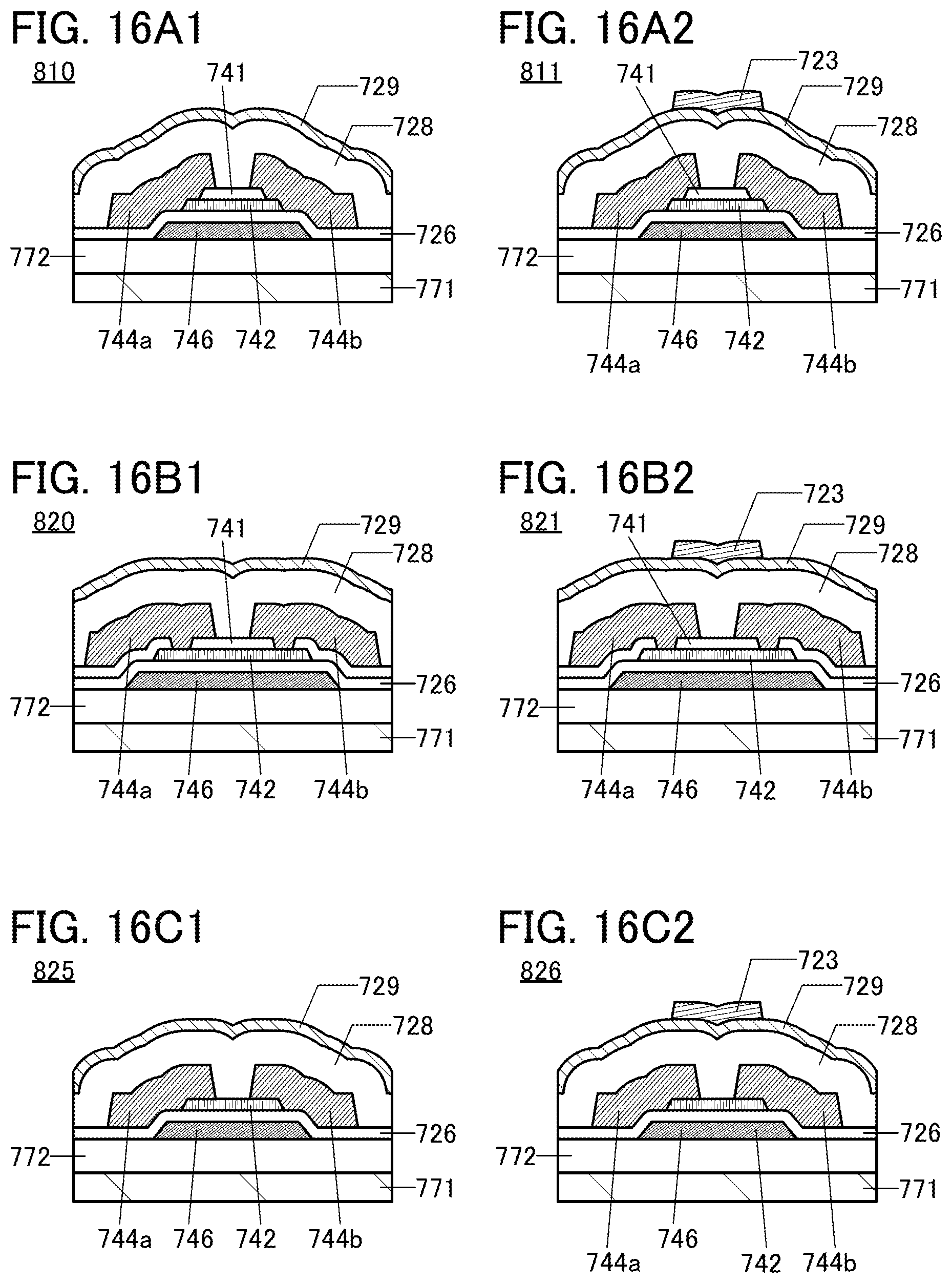 Patent US11815775 Figure 16 – Display apparatus having pixels connected to first and second wirings set to different potentials