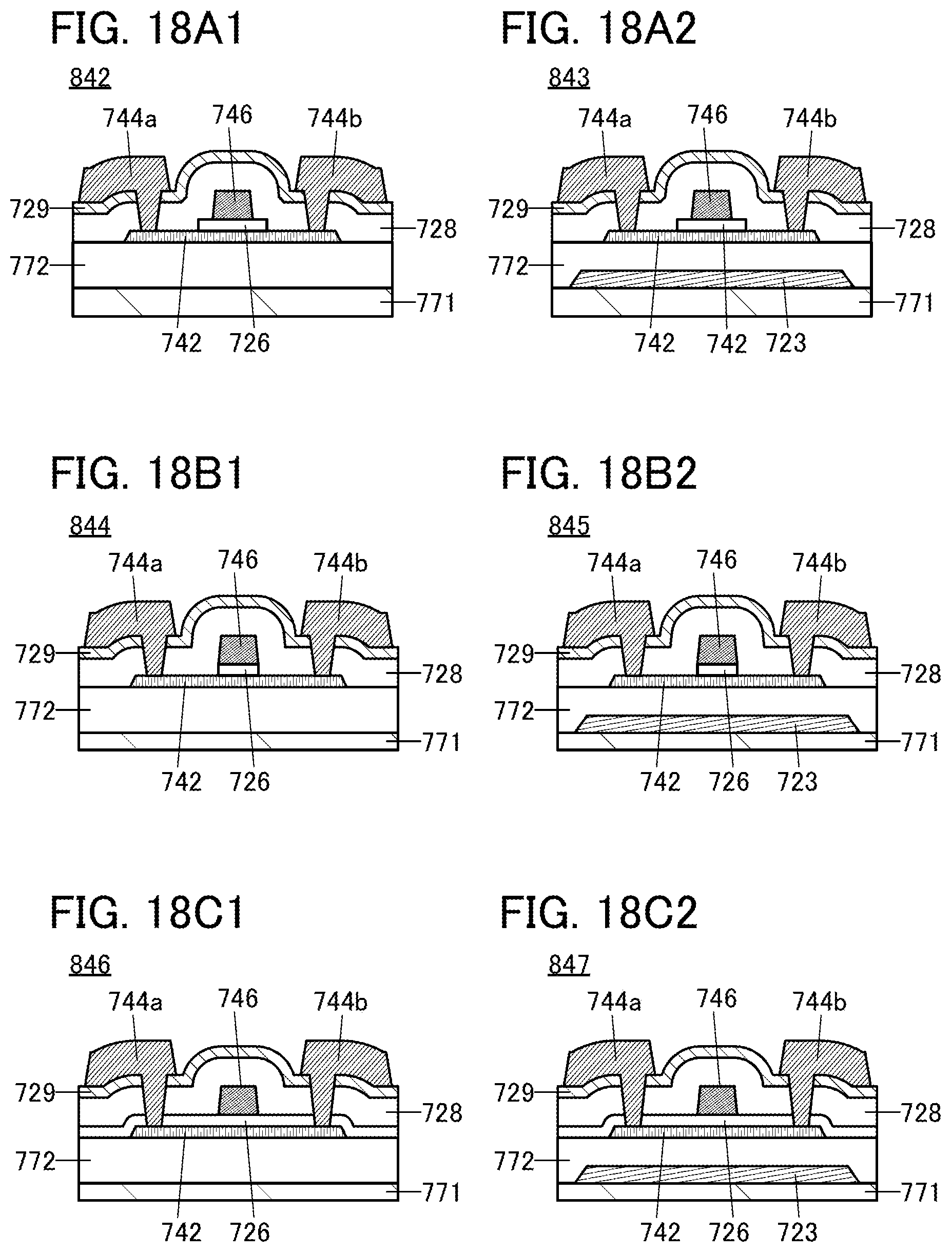 Patent US11815775 Figure 18 – Display apparatus having pixels connected to first and second wirings set to different potentials