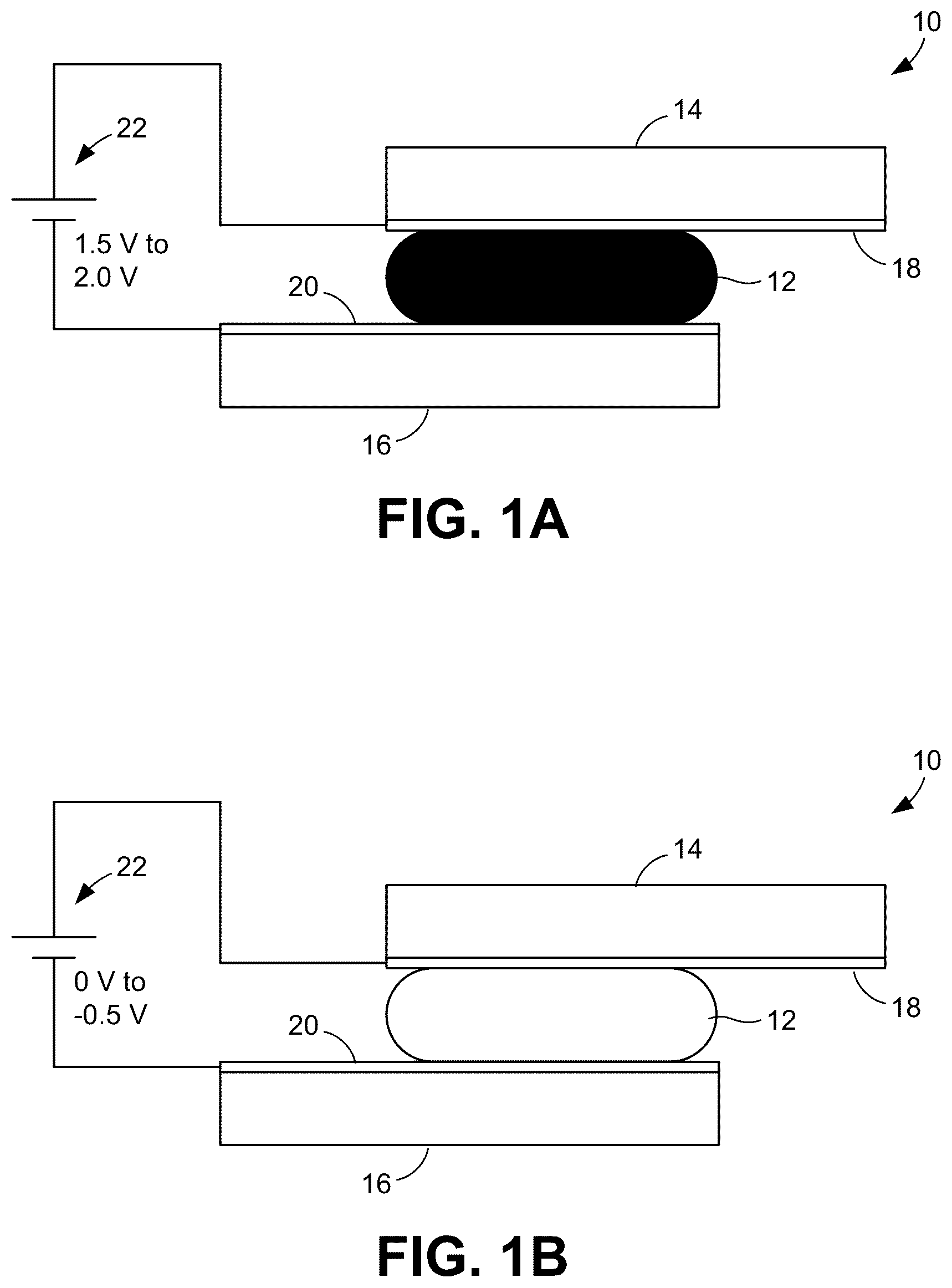 Patent US11815779 Figure 1 – Single active layer electrochromic devices