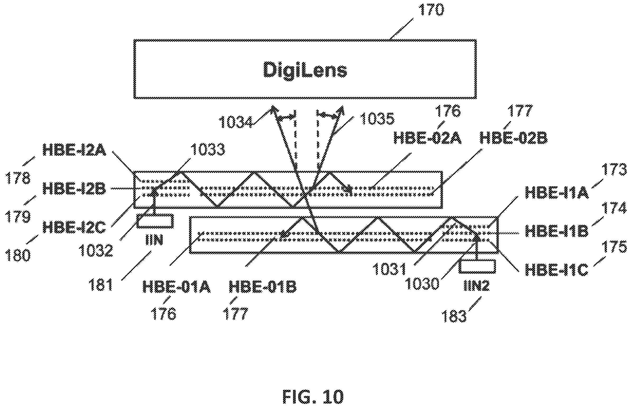 Patent US11815781 Figure 10 – Transparent waveguide display