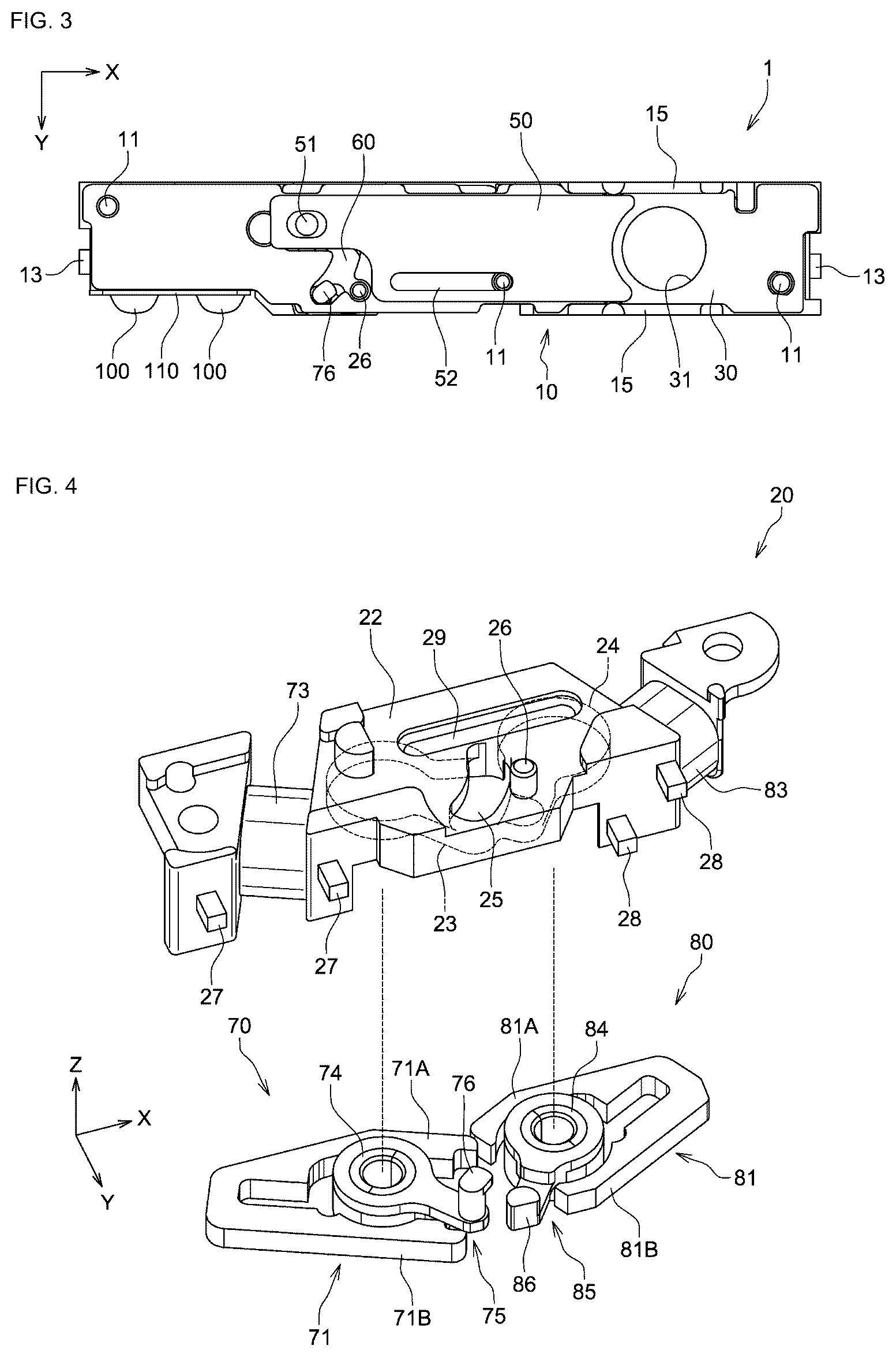 Patent US11815786 Figure 3 – Blade open-close device and electronic device