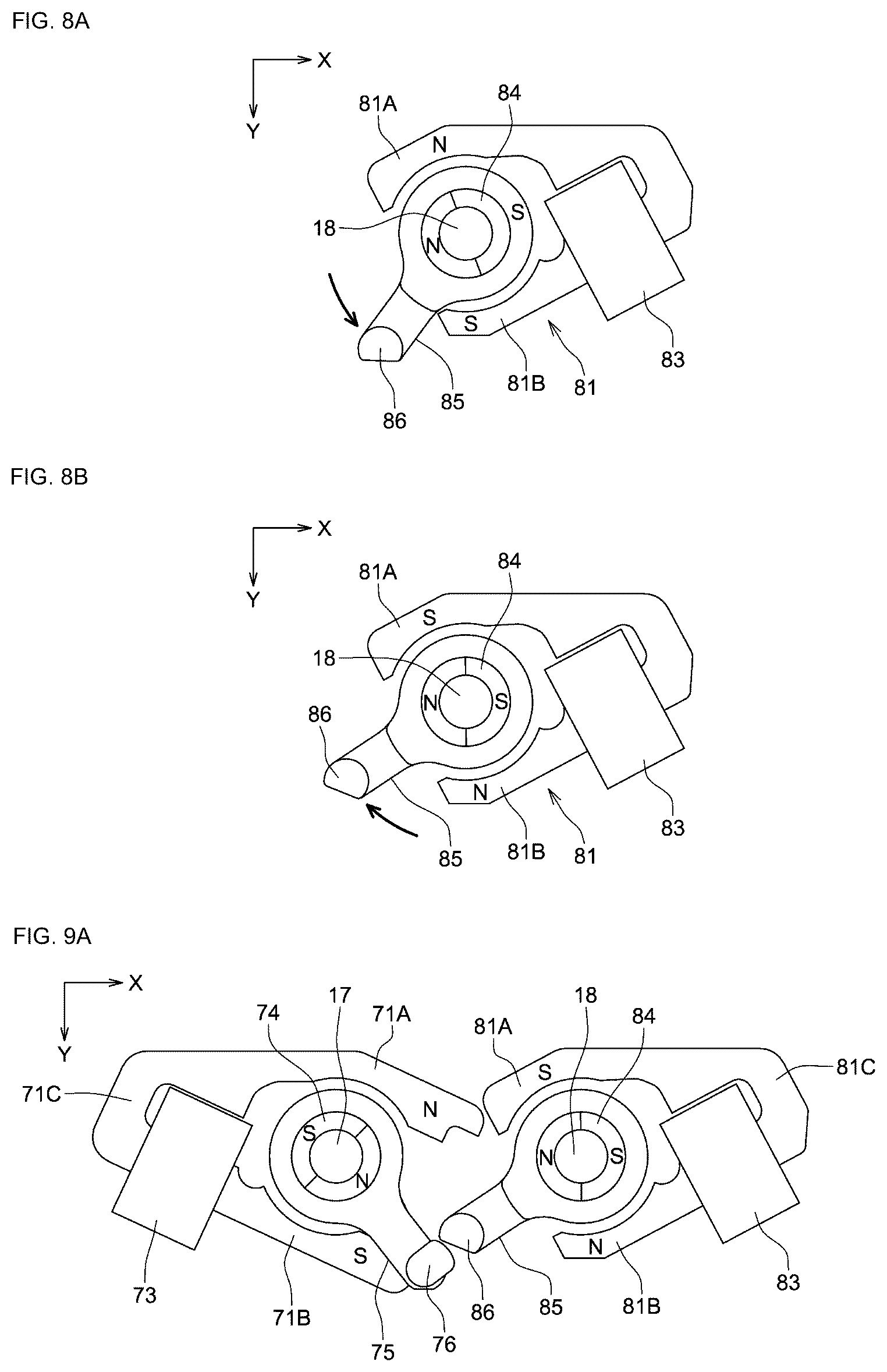 Patent US11815786 Figure 6 – Blade open-close device and electronic device