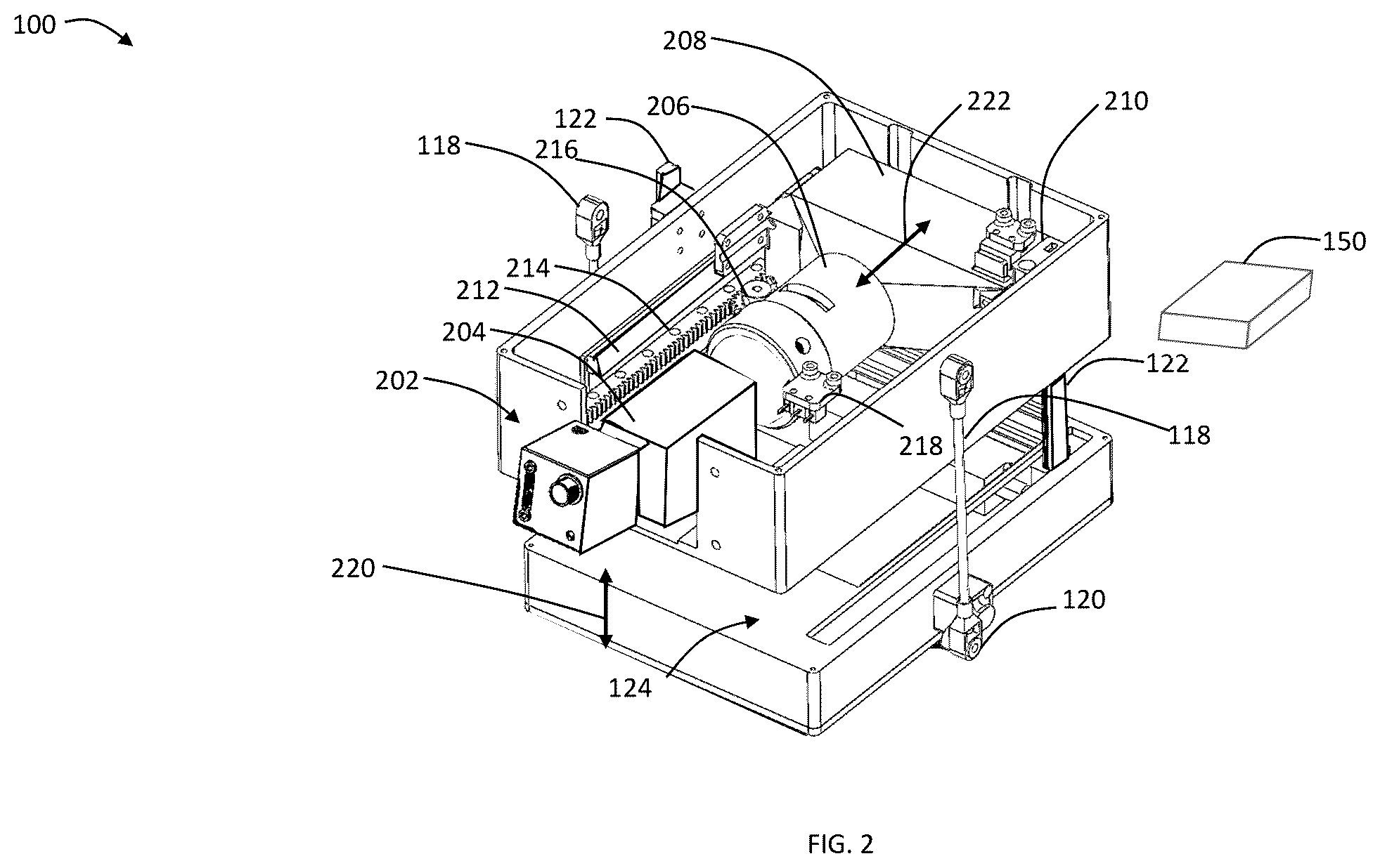 Patent US11815788 Figure 2 – Phenotyping imaging system with automatic leaf-handling mechanism
