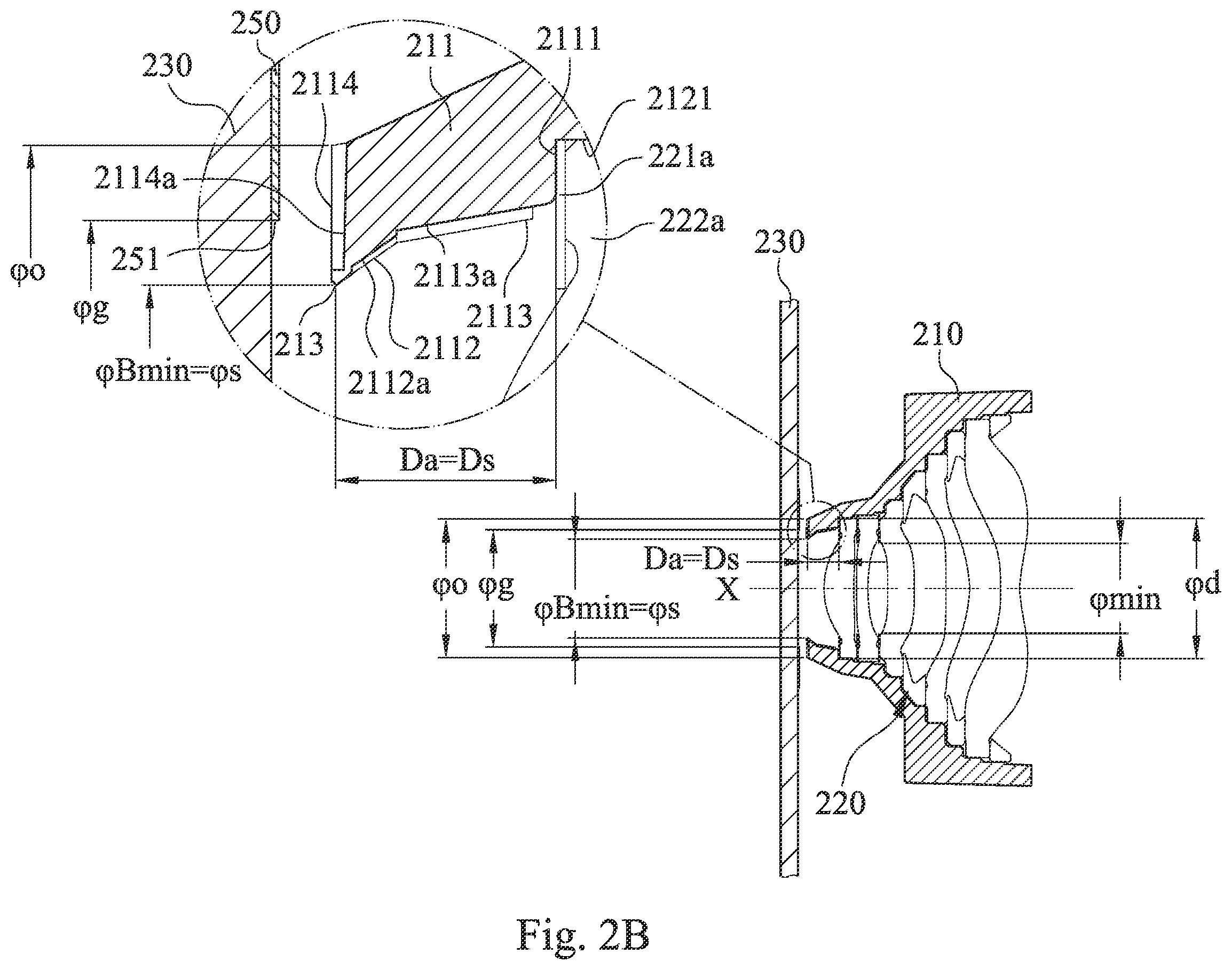 Patent US11815791 Figure 8 – Imaging lens assembly module, camera module and electronic device