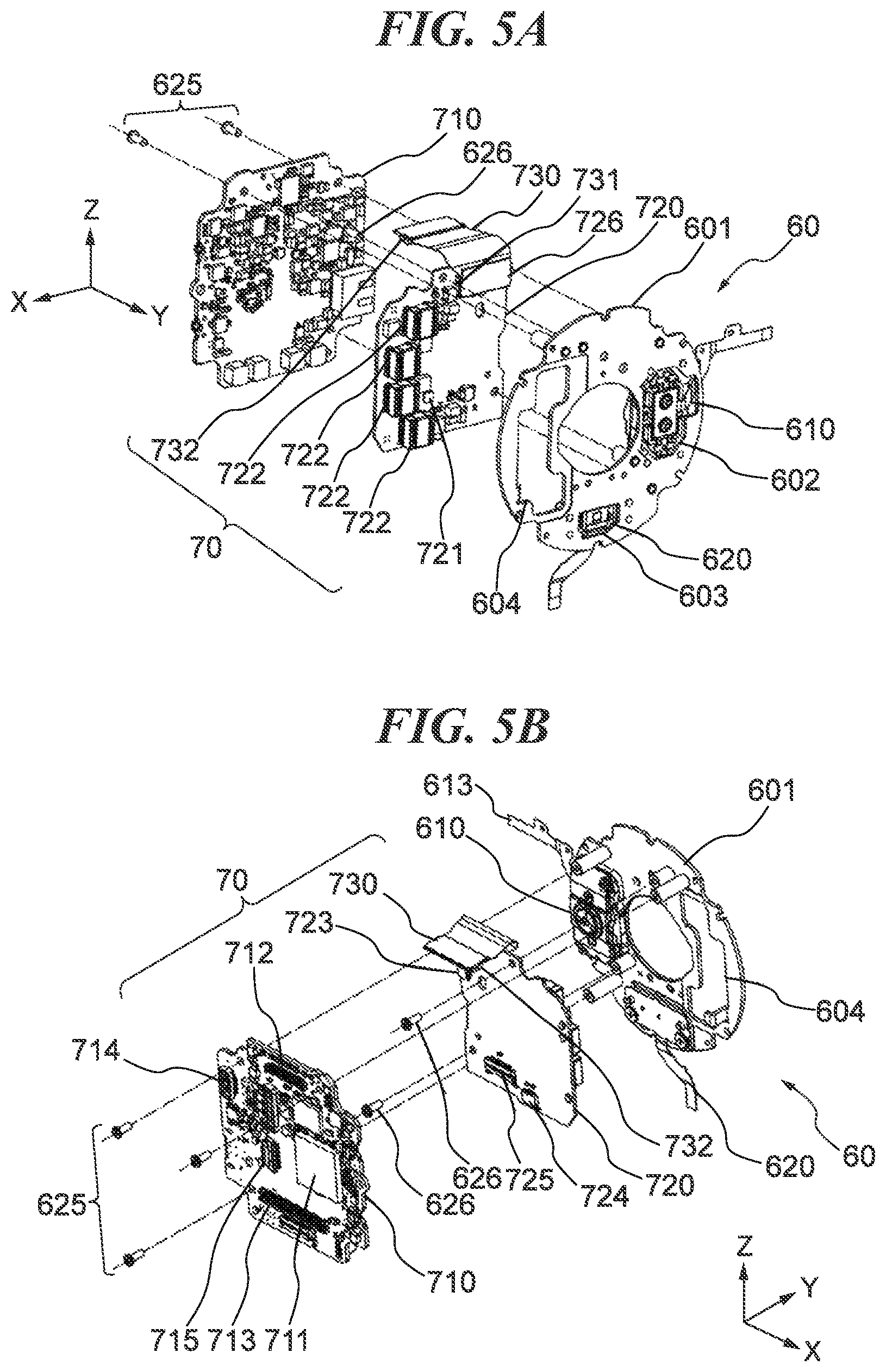 Patent US11815793 Figure 5 – Electronic apparatus including image capturing unit configured to be movable