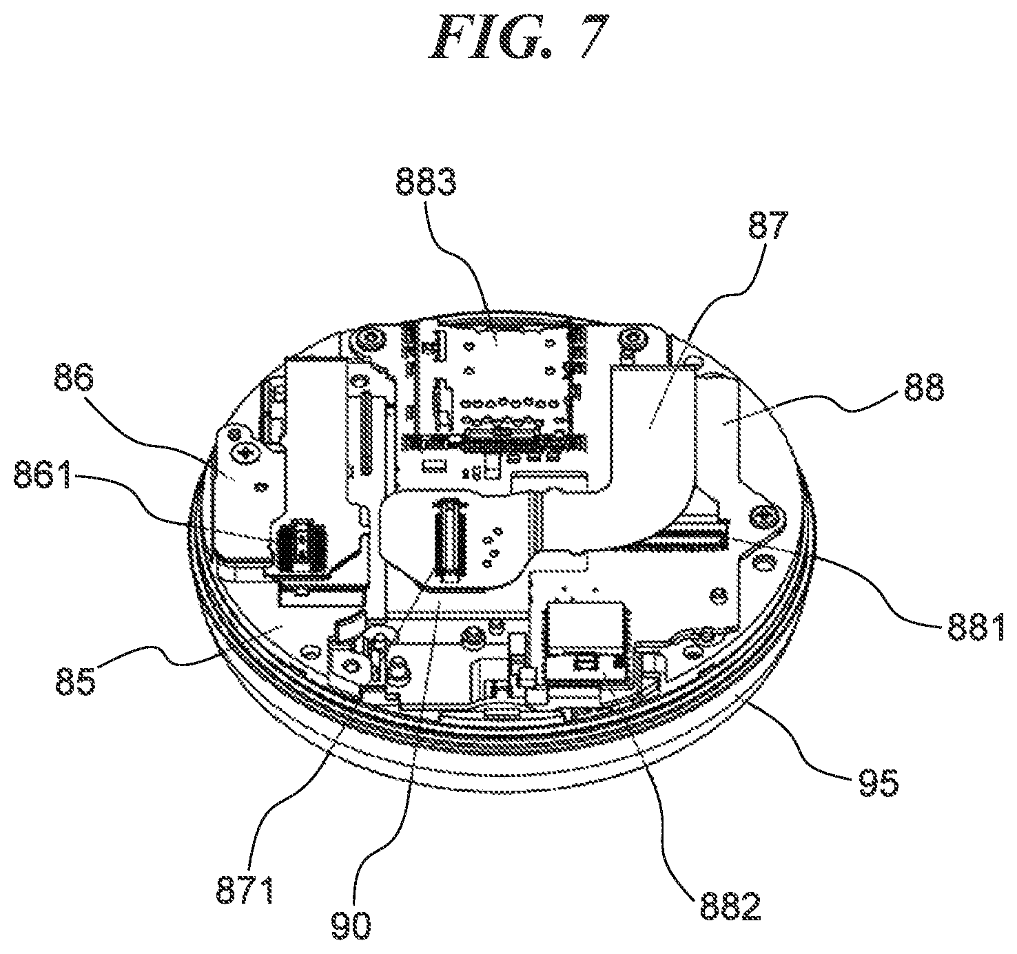 Patent US11815793 Figure 7 – Electronic apparatus including image capturing unit configured to be movable