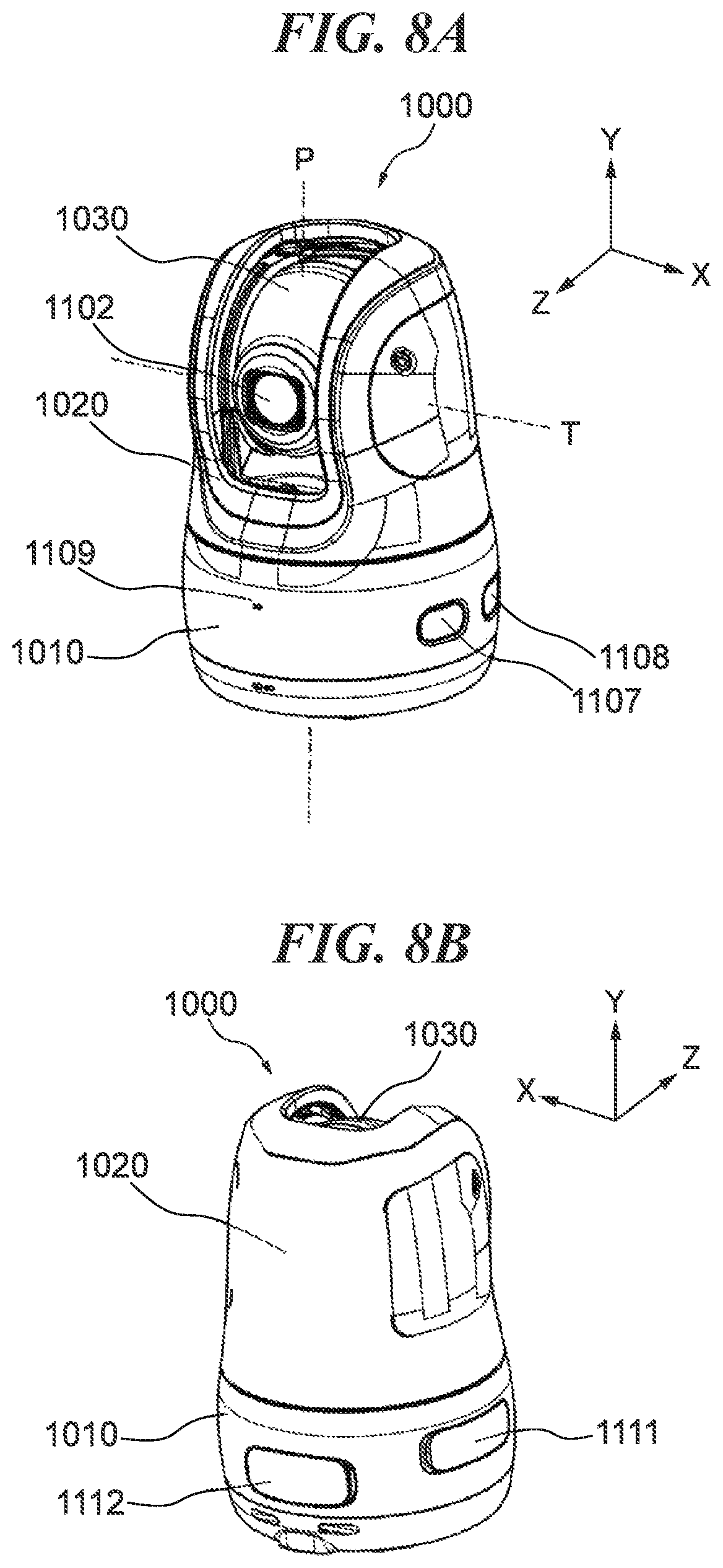 Patent US11815793 Figure 8 – Electronic apparatus including image capturing unit configured to be movable