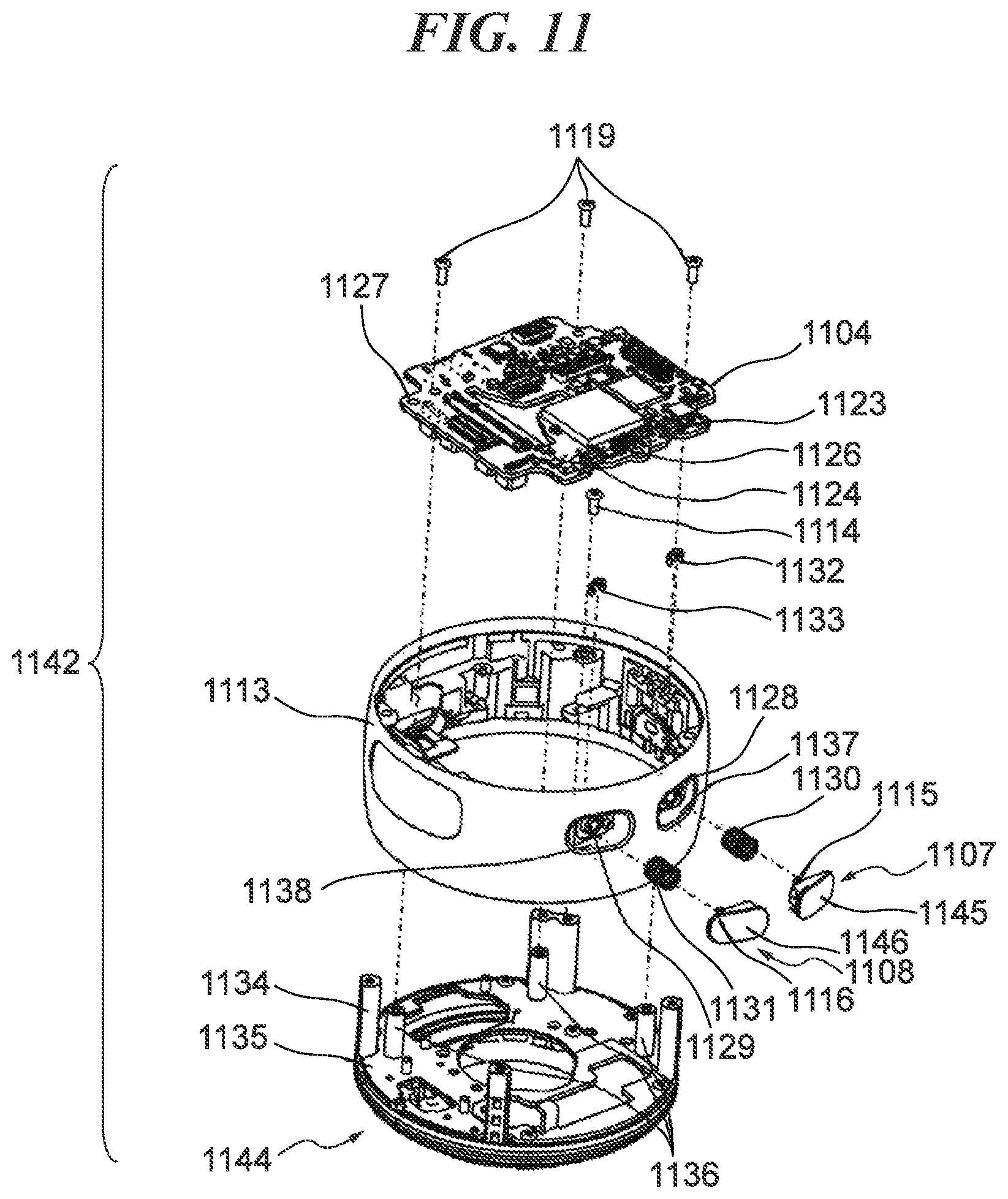 Patent US11815793 Figure 11 – Electronic apparatus including image capturing unit configured to be movable