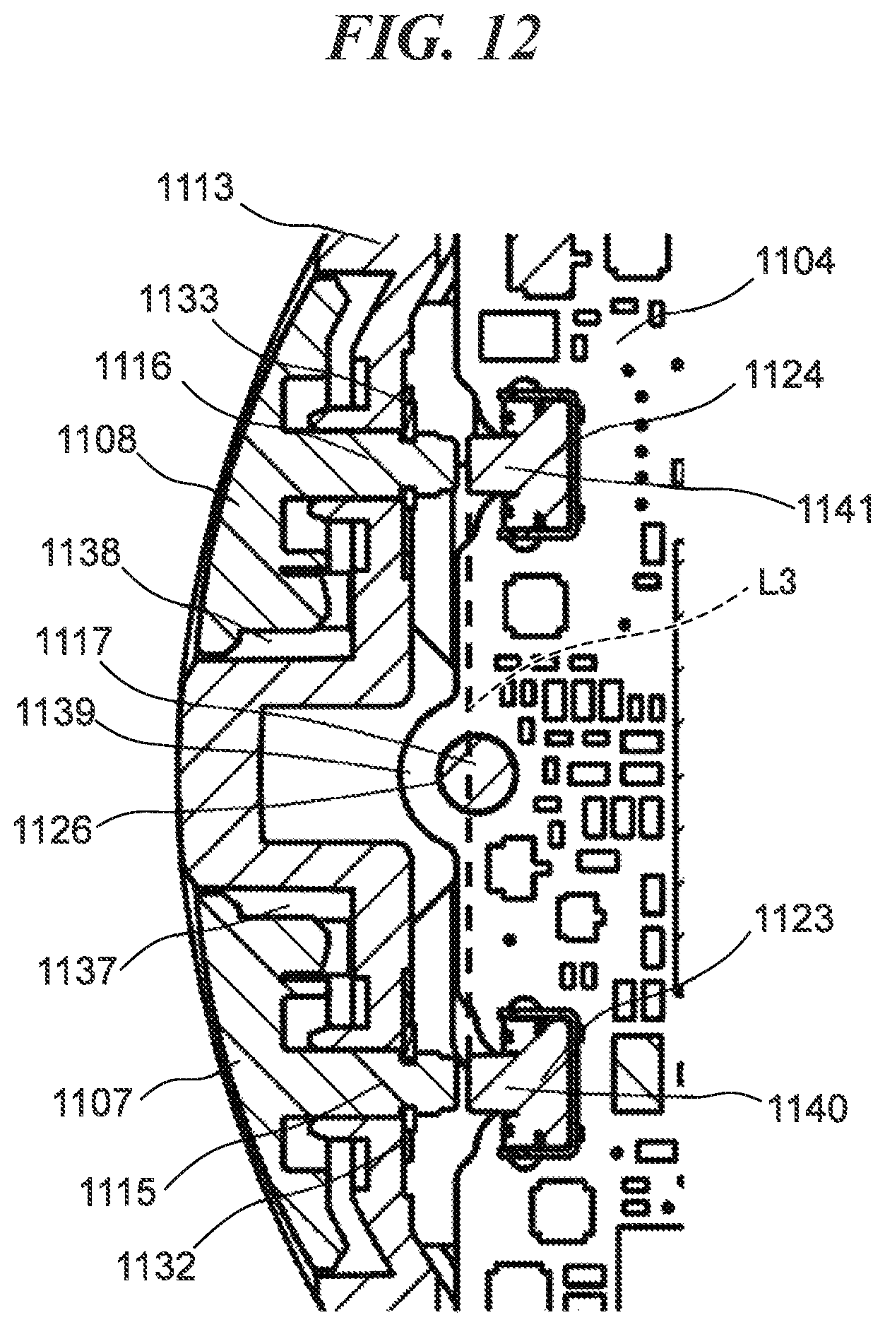 Patent US11815793 Figure 12 – Electronic apparatus including image capturing unit configured to be movable