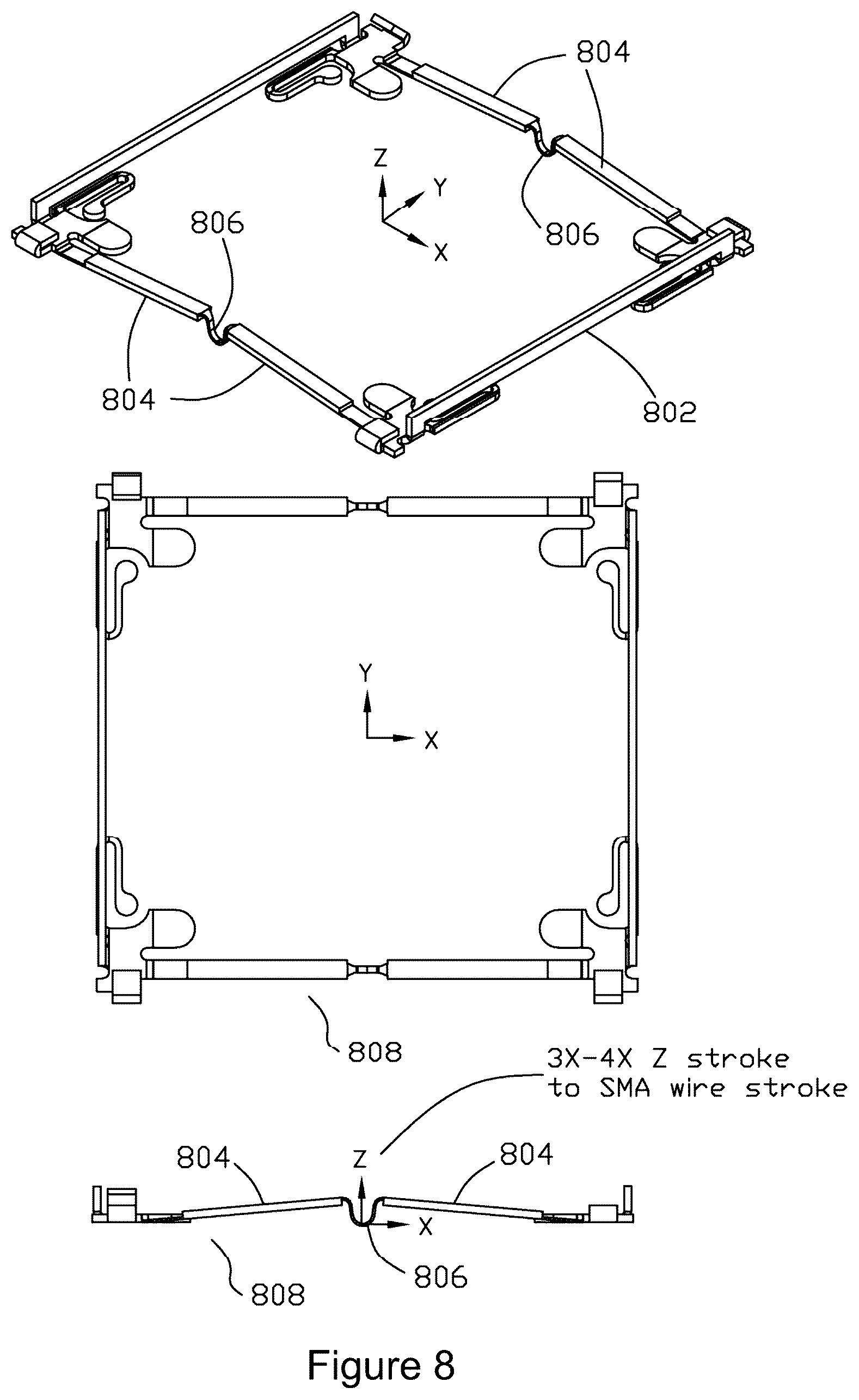Patent US11815794 Figure 6 – Shape memory alloy actuators and methods thereof