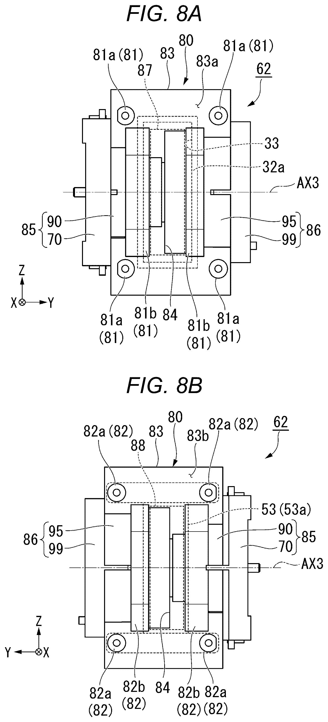 Patent US11815797 Figure 8 – Light source device and projector