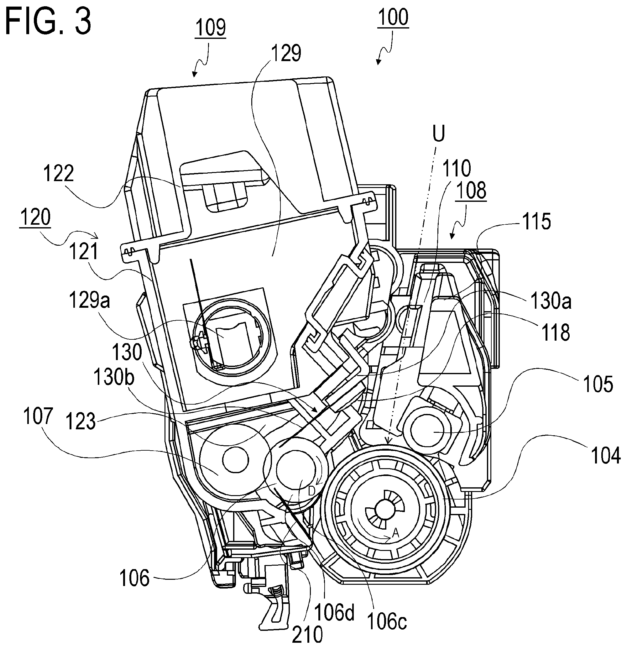 Patent US11815826 Figure 3 – Developing unit