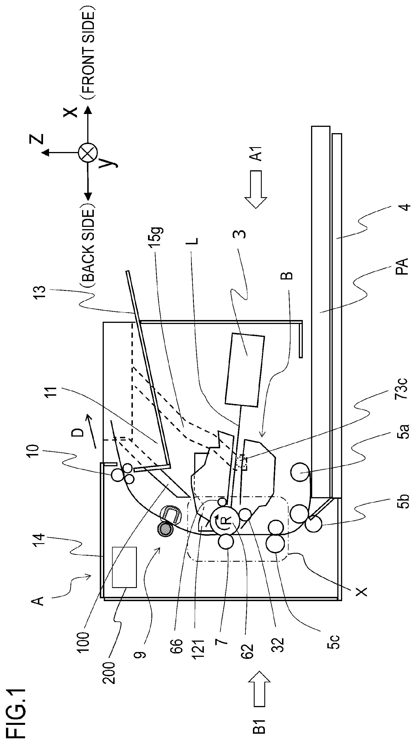Patent US11815829 Figure 1 – Image forming apparatus