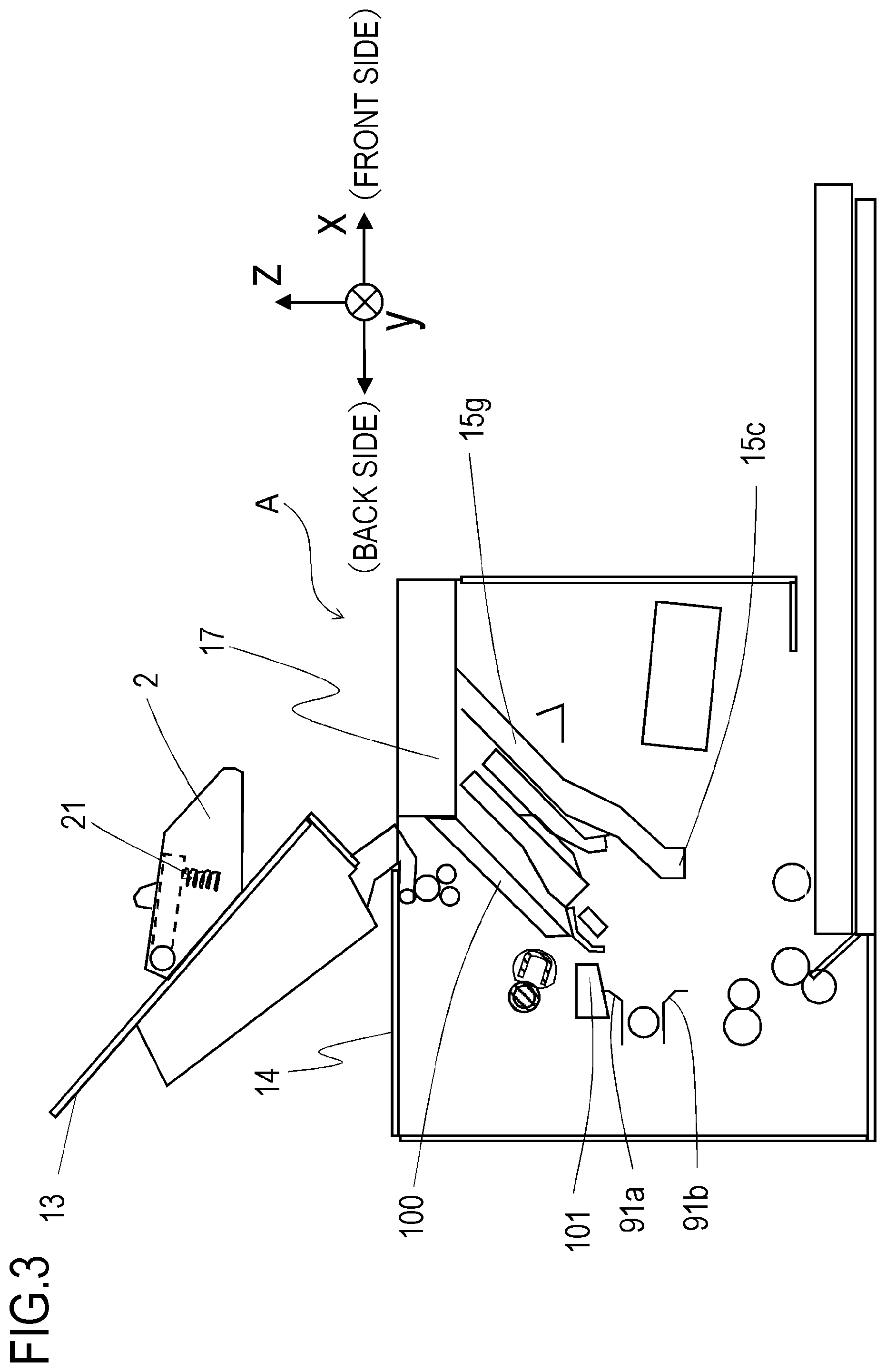 Patent US11815829 Figure 3 – Image forming apparatus