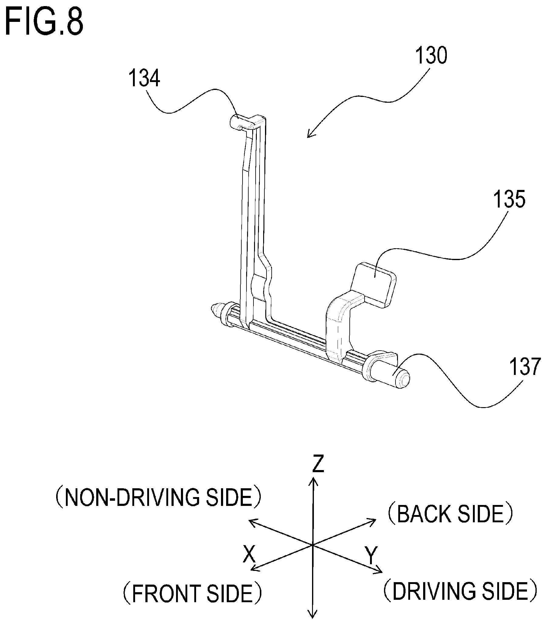 Patent US11815829 Figure 8 – Image forming apparatus