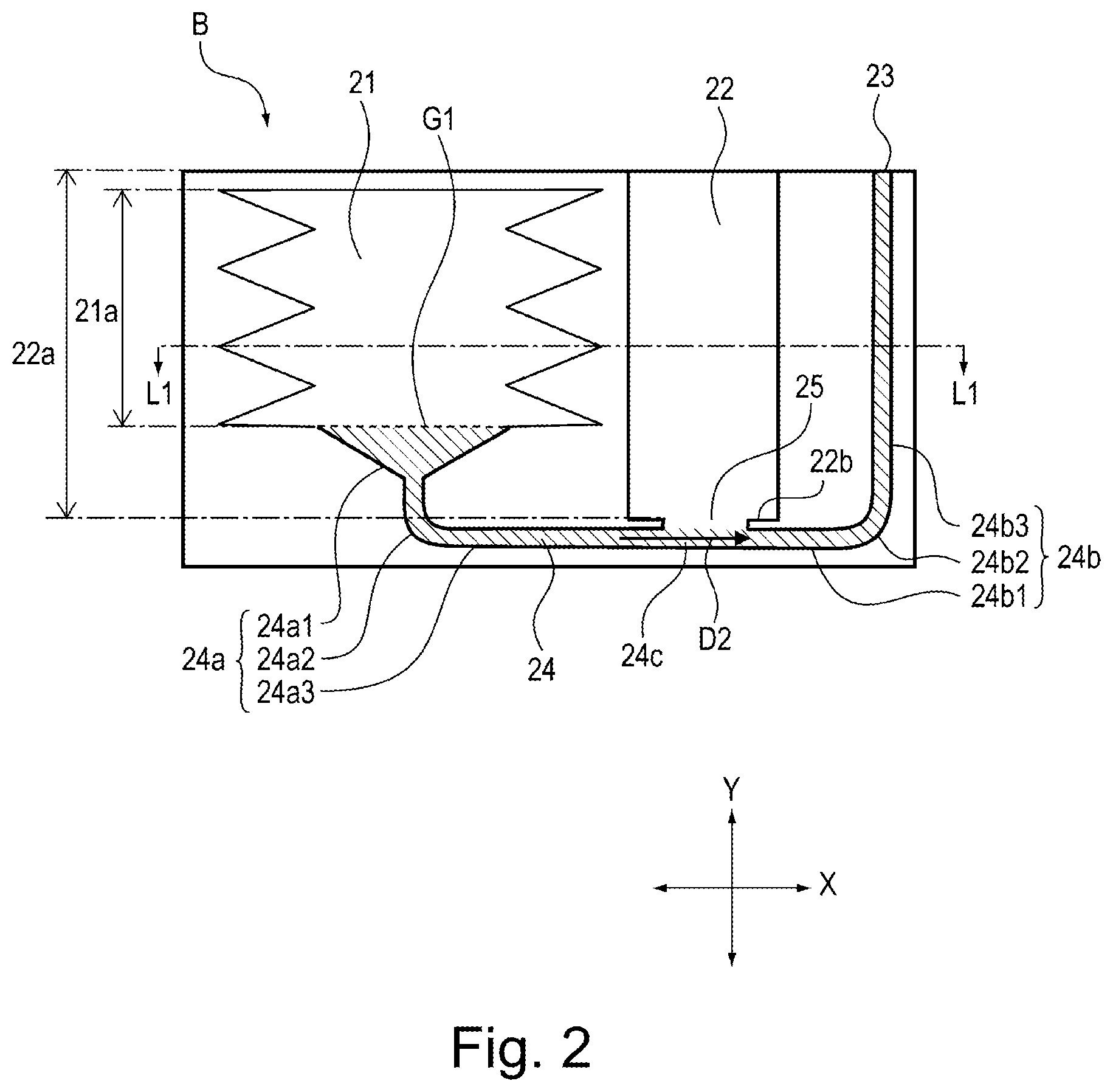 Patent US11815830 Figure 2 – Toner cartridge having a variable volume pump and a feeding path from the pump portion to a discharge opening
