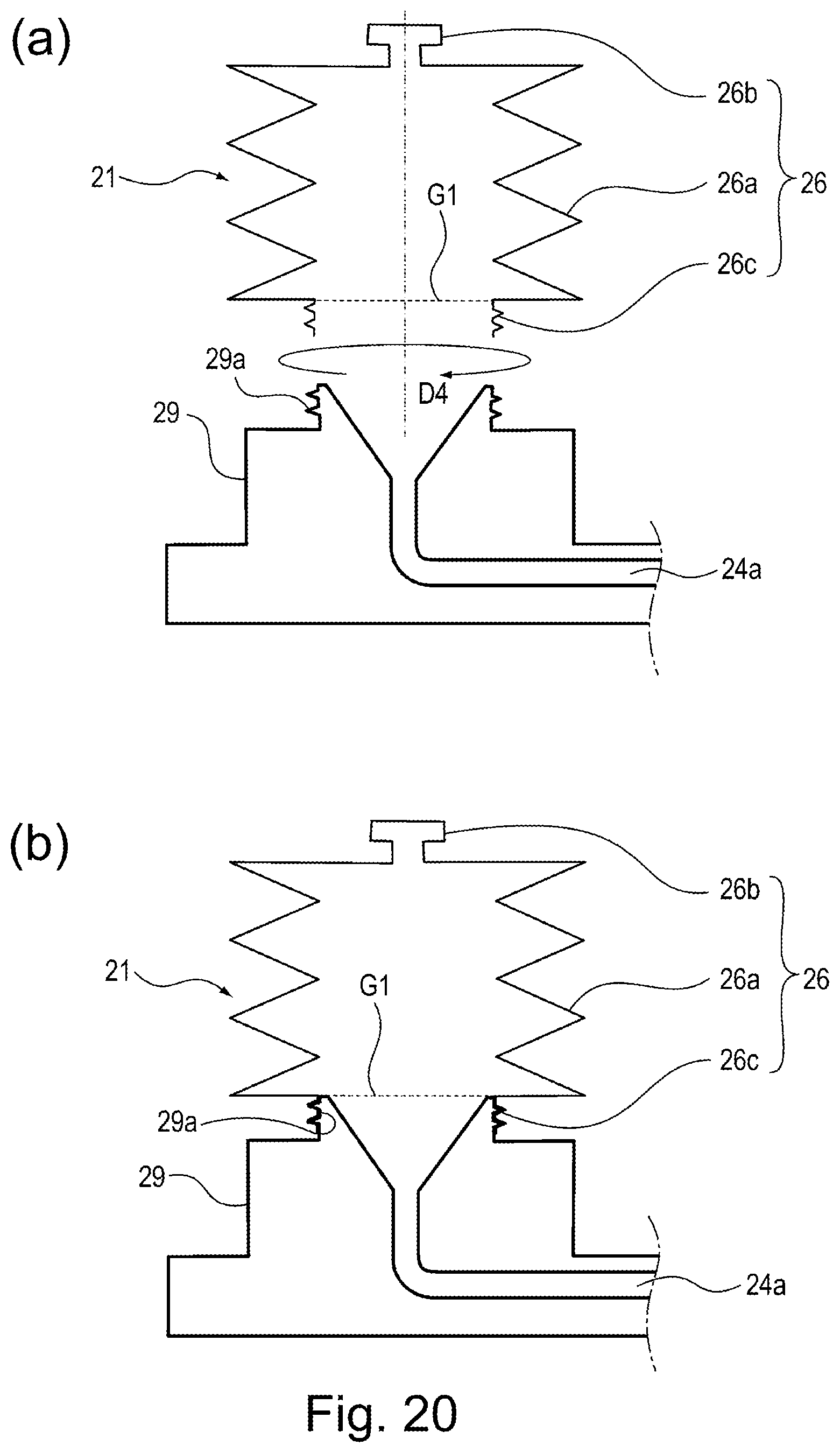 Patent US11815830 Figure 20 – Toner cartridge having a variable volume pump and a feeding path from the pump portion to a discharge opening