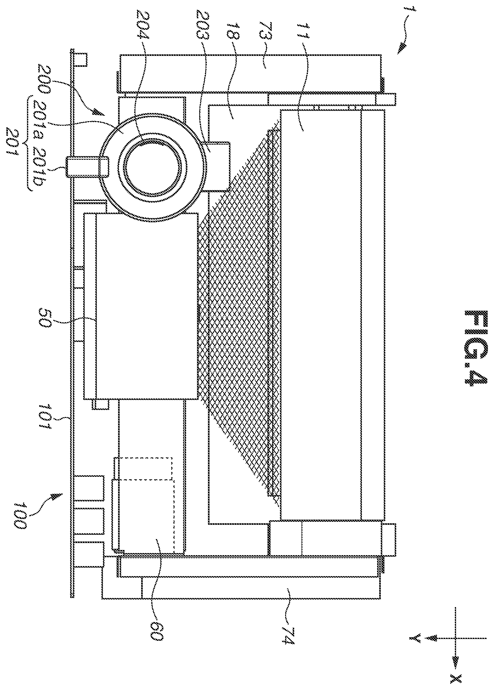 Patent US11815832 Figure 4 – Image forming apparatus comprising development unit for receiving replenishment container and retractable support for supporting the development unit