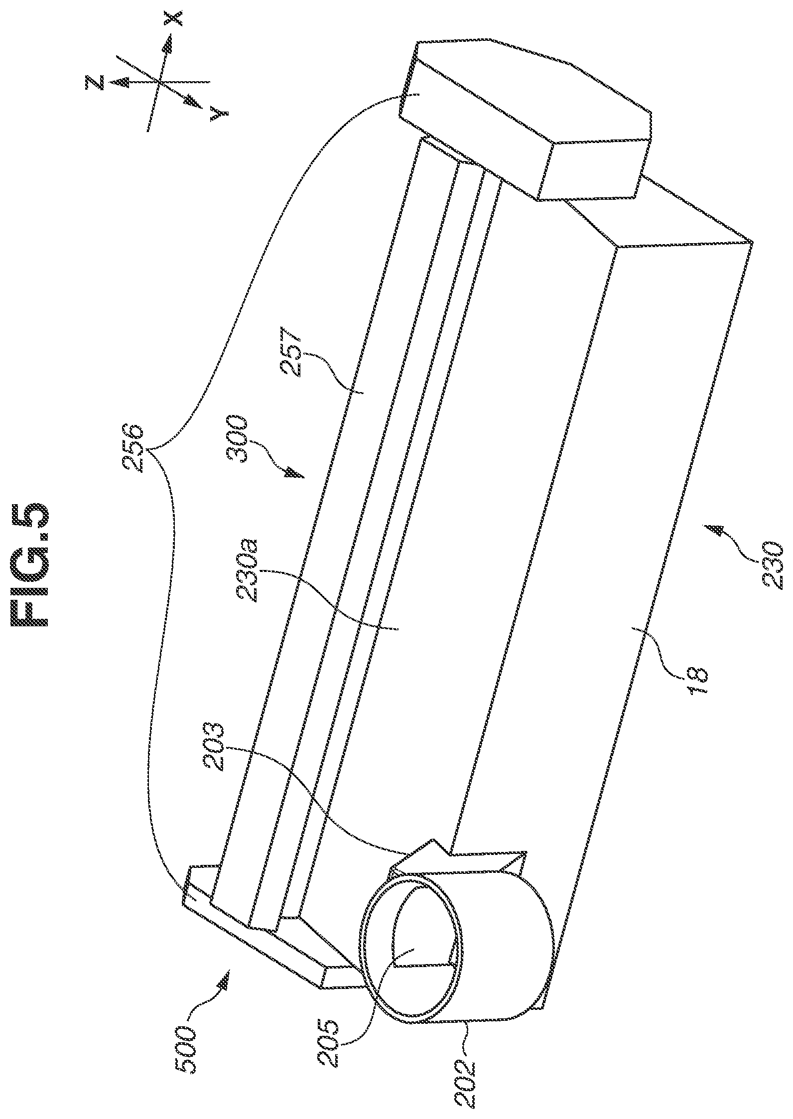 Patent US11815832 Figure 5 – Image forming apparatus comprising development unit for receiving replenishment container and retractable support for supporting the development unit