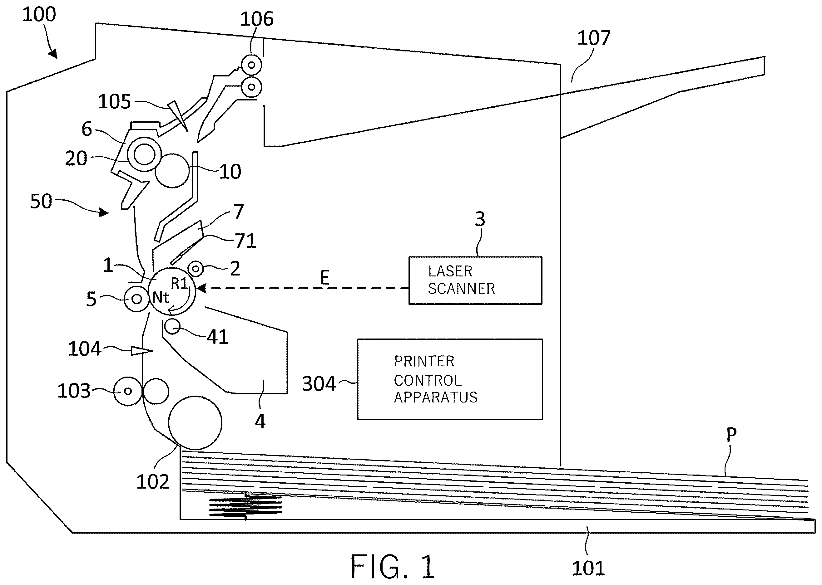 Patent US11815835 — Image forming apparatus — Figure 1