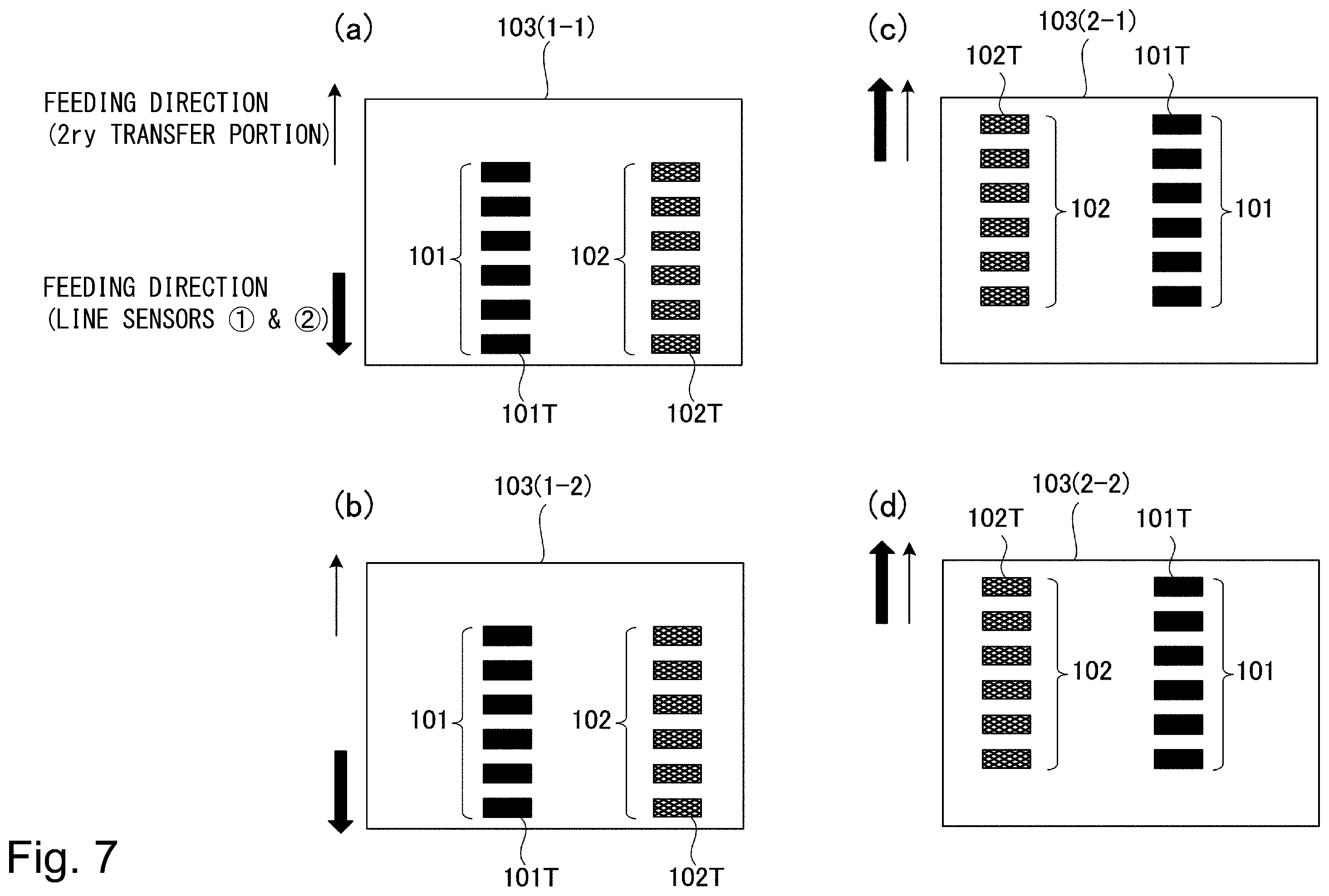 Patent US11815836 Figure 7 – Image forming apparatus using test chart in two-sided printing