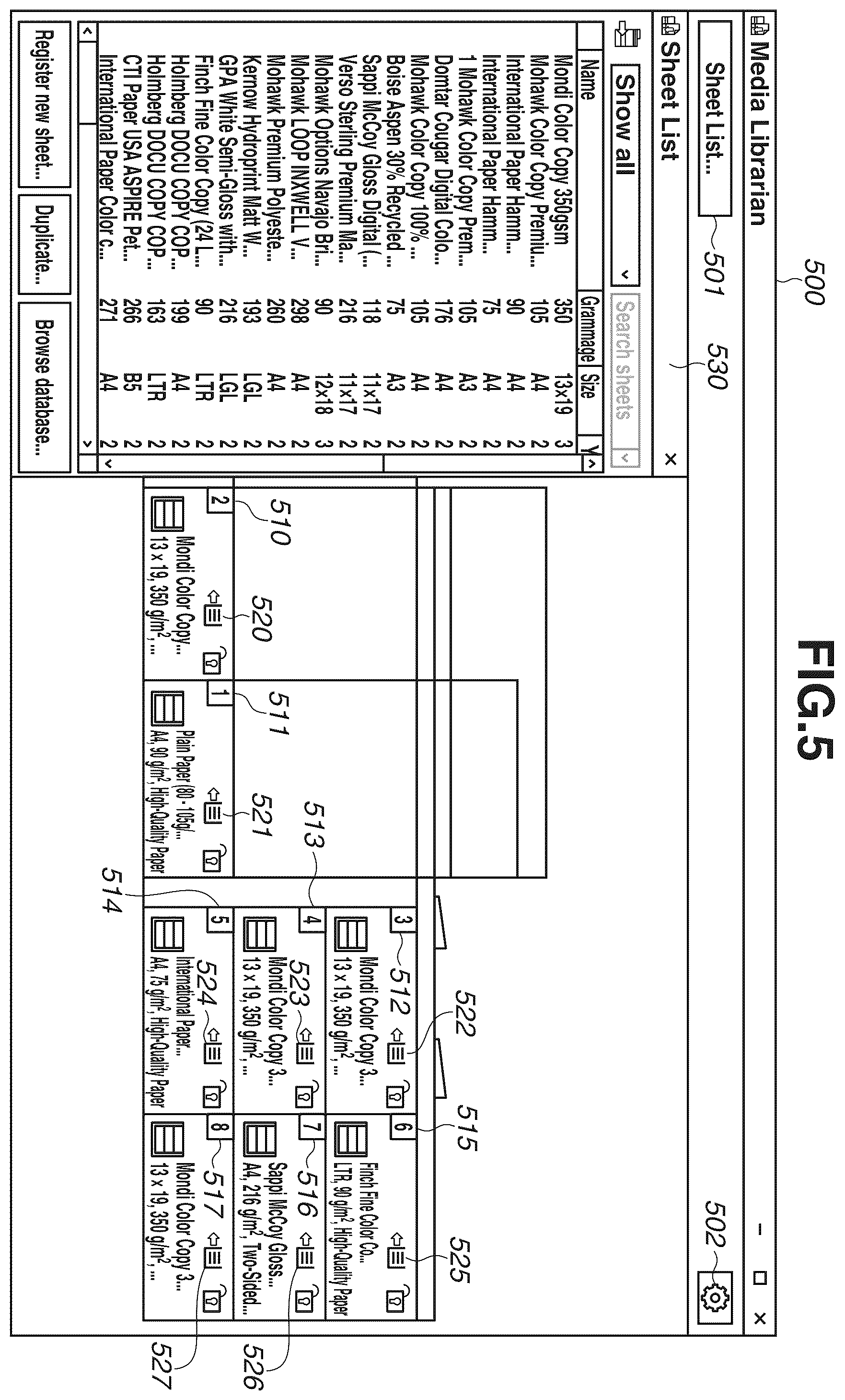 Patent US11815837 Figure 5 – Printing system, method, and storage medium