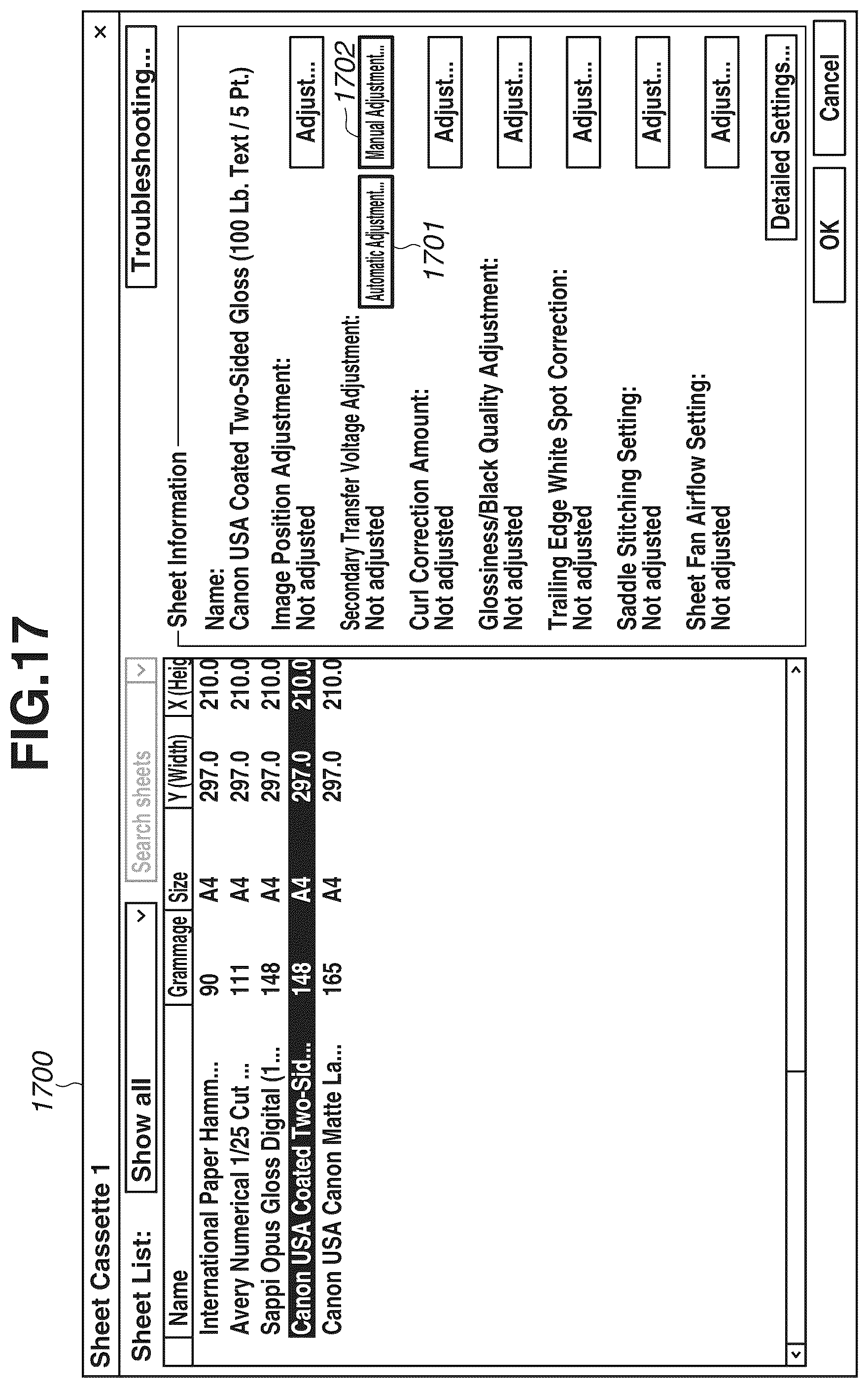 Patent US11815837 Figure 18 – Printing system, method, and storage medium