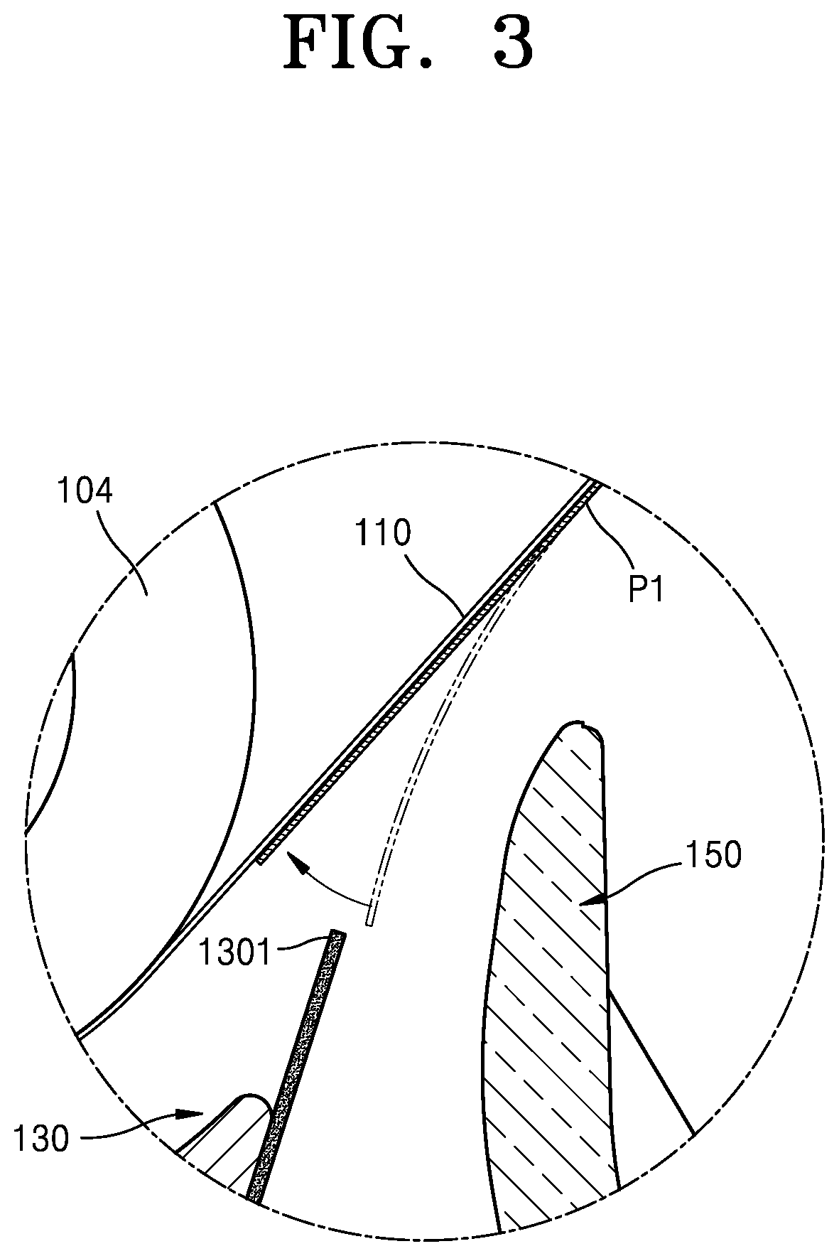 Patent US11815838 Figure 3 – Structure for adjusting paper path gap using the roller moving according to the thickness of the paper